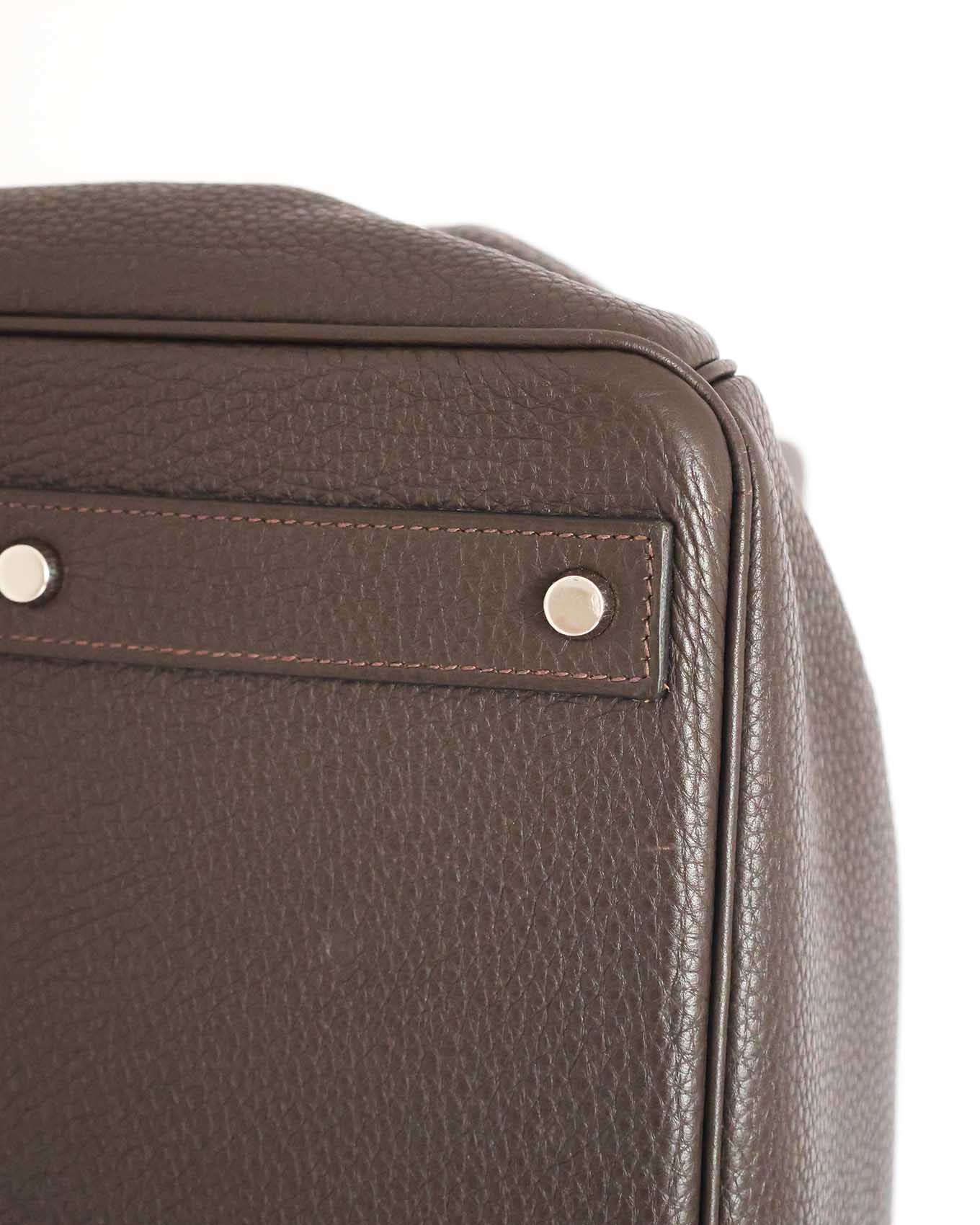 Hermès HAC Haut à Courroies 50 Dark Brown Ebony Togo 2010