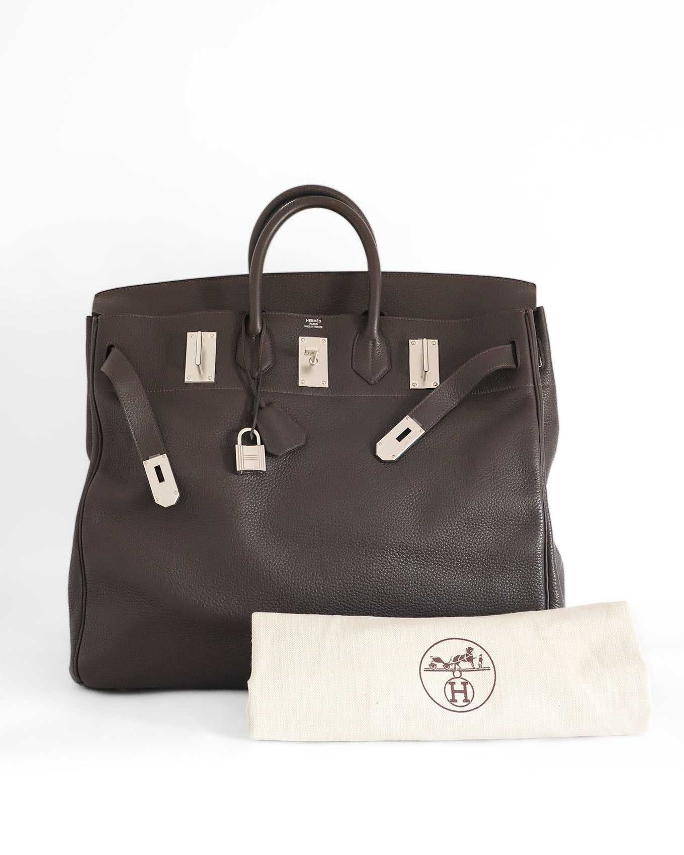 Hermès Birkin HAC 50 Ebony Togo 2010 Full Set