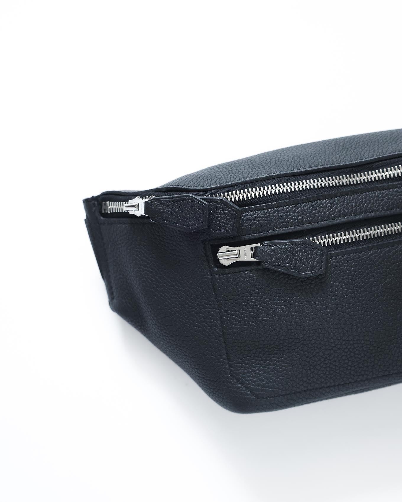 Hermès Black Togo Cityslide Waistbag PM 2019