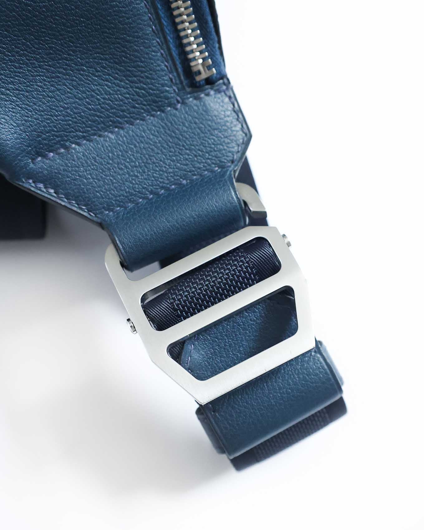 Hermès Blue de Malte Clemence Cityslide Waistbag PM 2018
