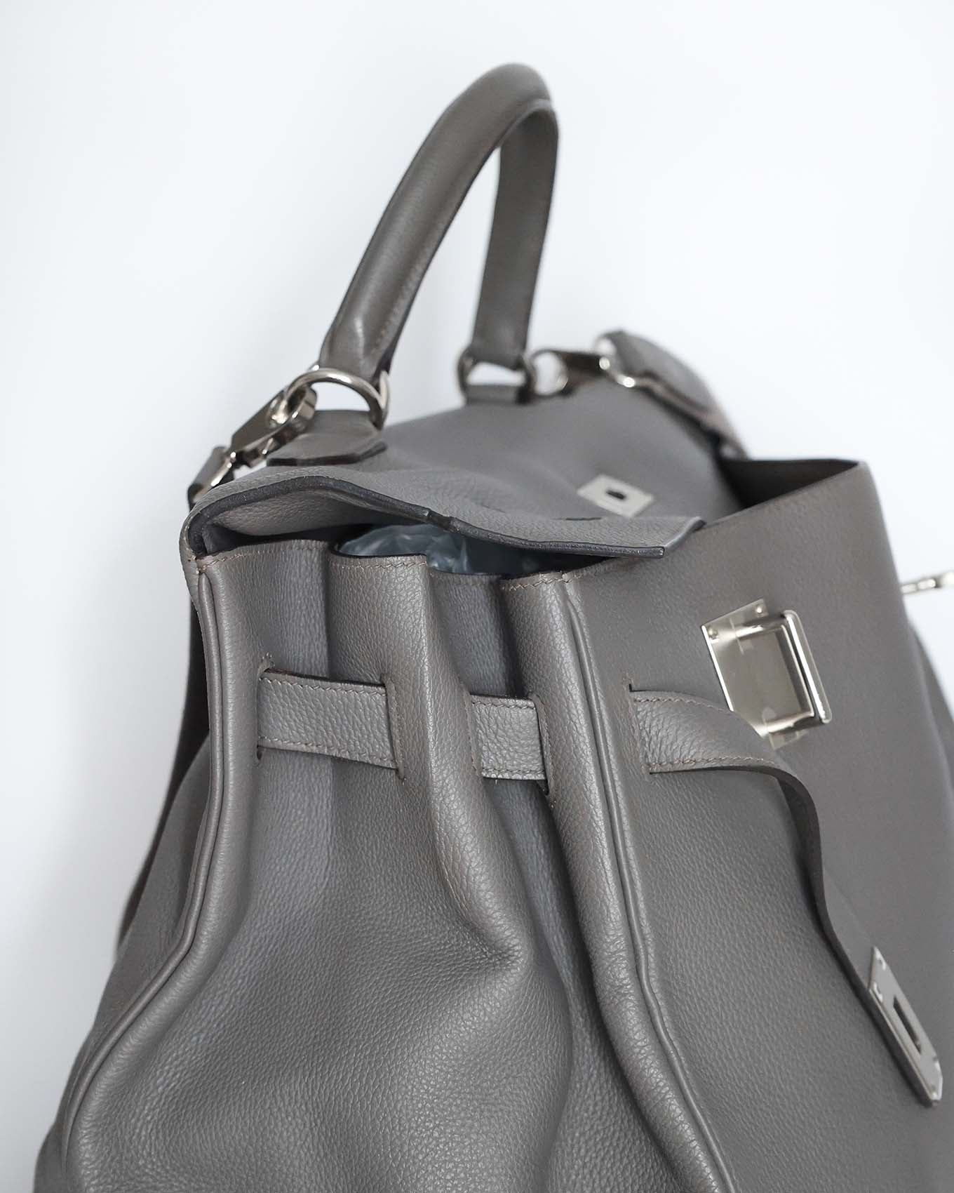 Hermès Kelly 50 Voyage Ardoise Clémence 2018