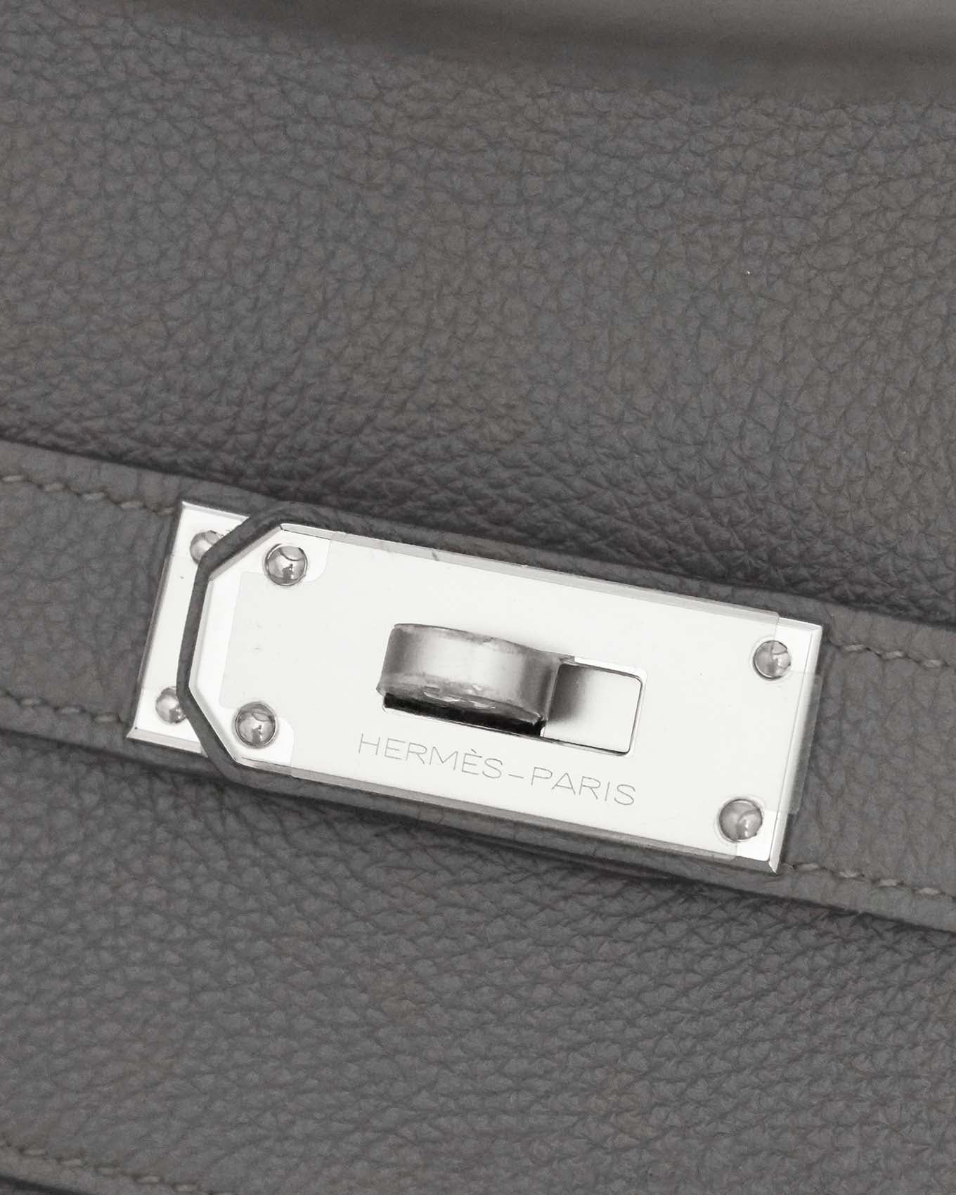 Hermès Kelly 50 Voyage Ardoise Clémence 2018