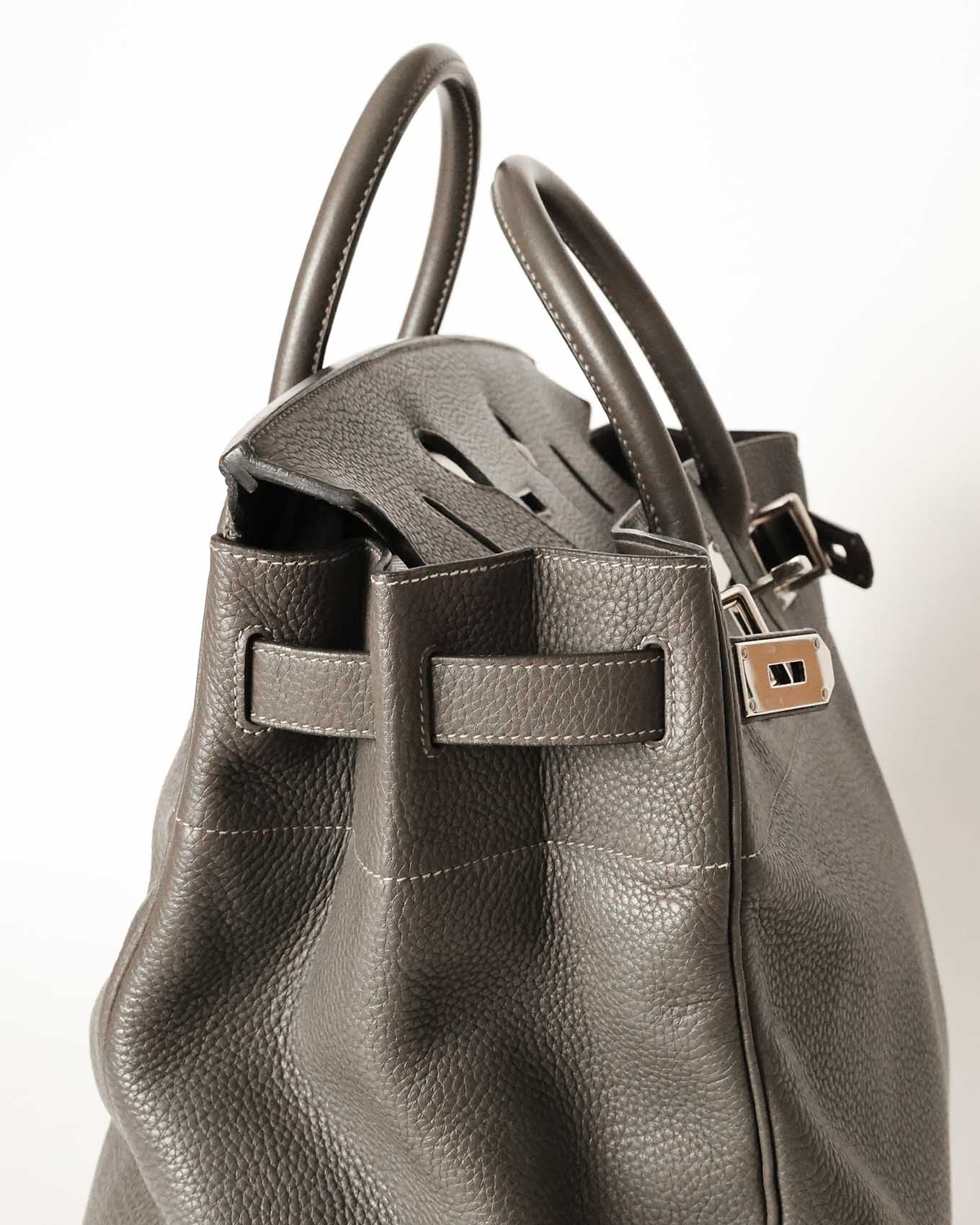 Hermès HAC Haut à Courroies 40 Gris Etain Togo 2010