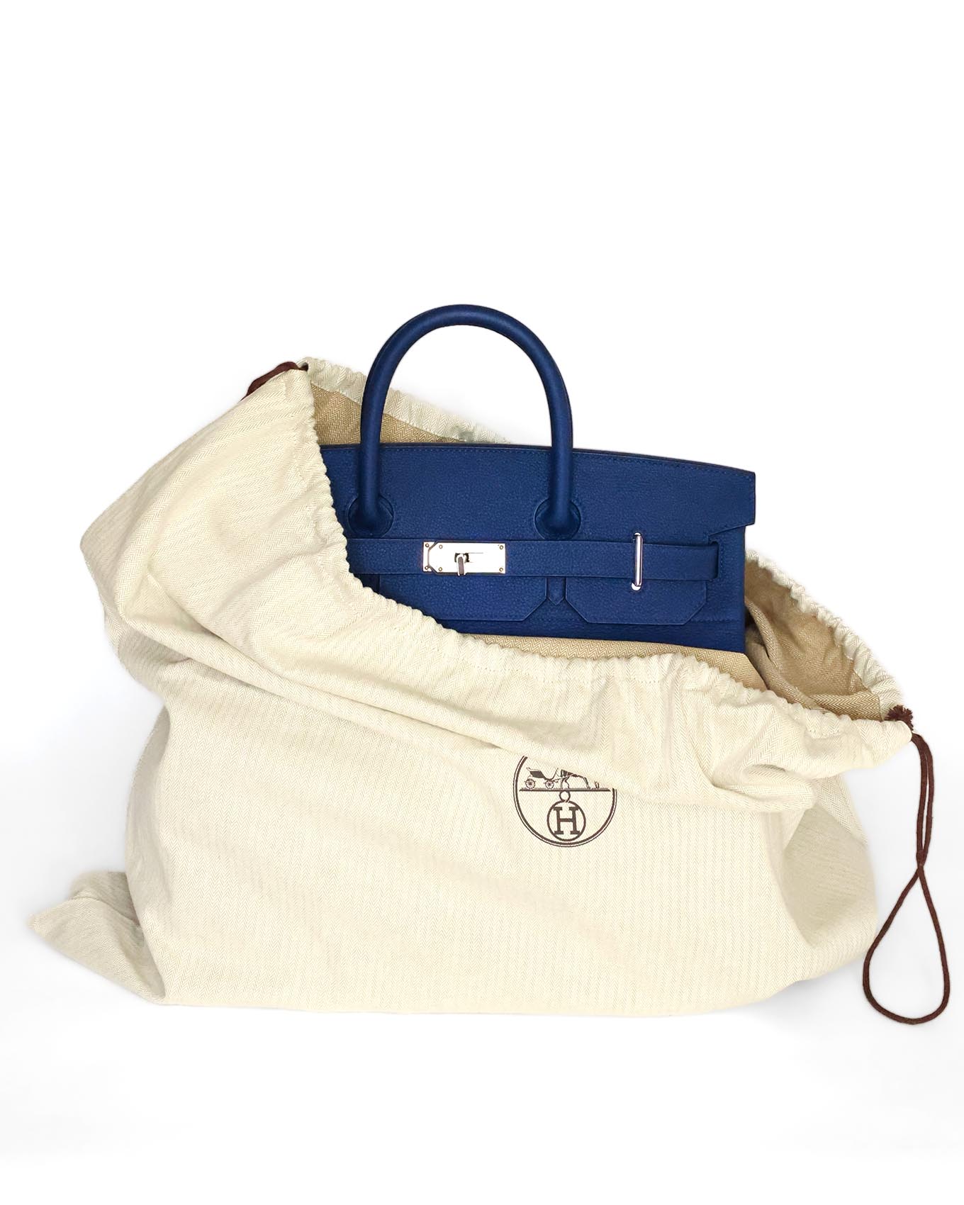 Hermès HAC Haut à Courroies 40 Bleu Sapphire Togo PHW 2022