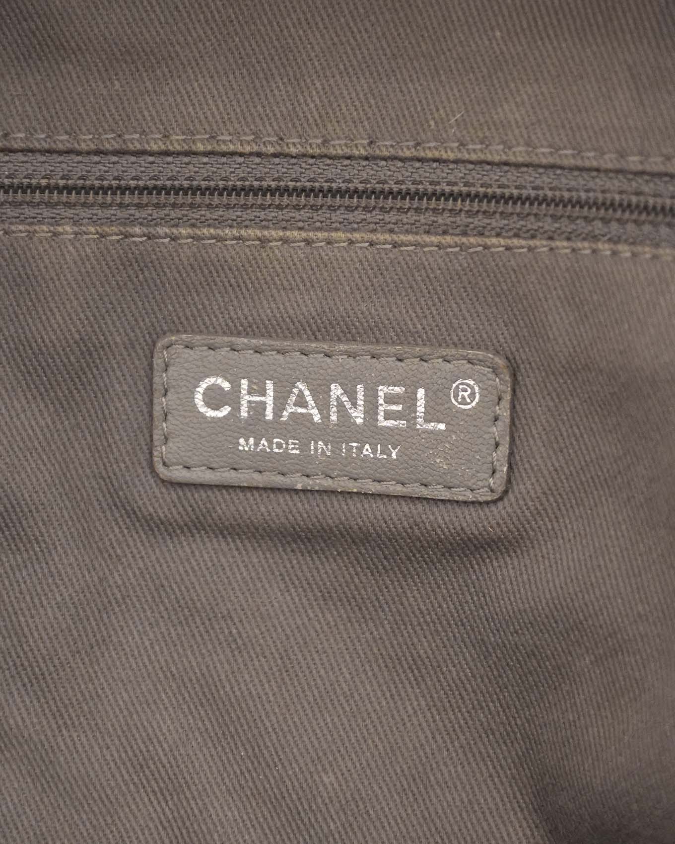 Chanel SS14 Artclass Grey Canvas Large Graffiti Backpack