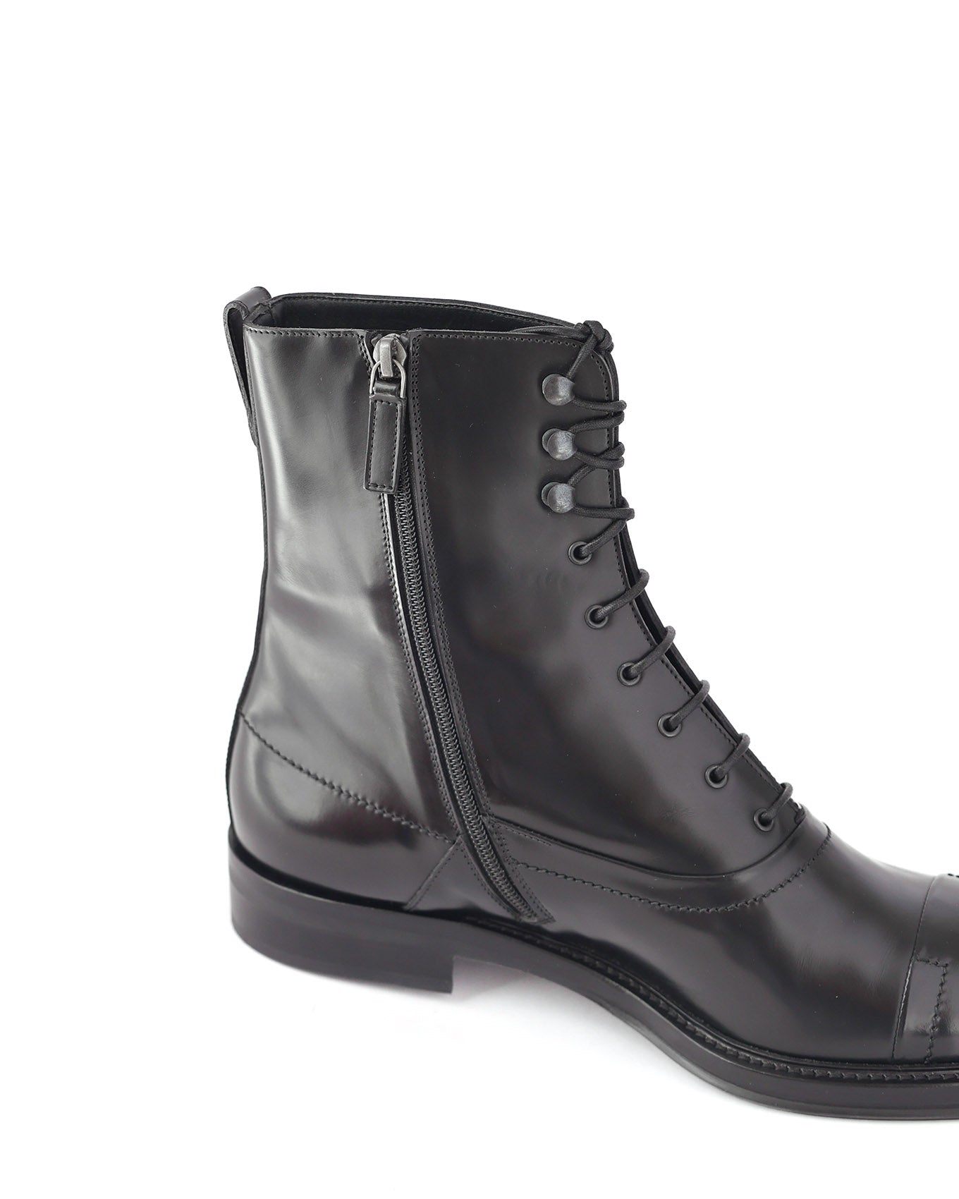 Berluti by Haider Ackermann FW17 Bergen Lace Leather Boots | ELUXE STORE