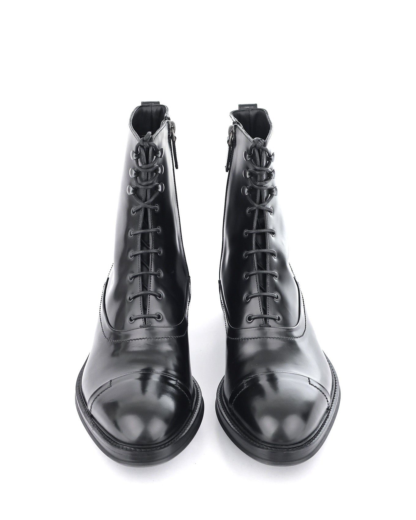 Berluti by Haider Ackermann FW17 Bergen Lace Leather Boots | ELUXE STORE