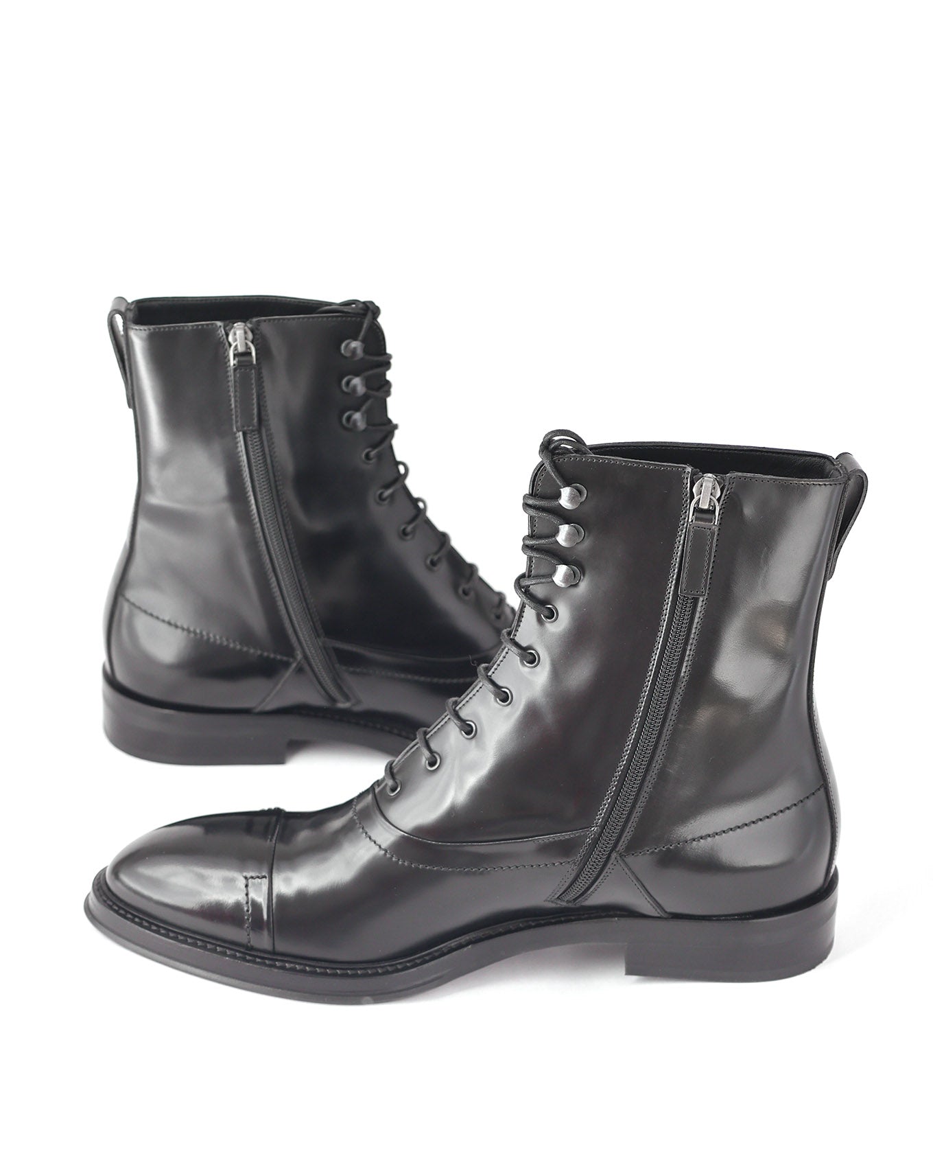 Berluti by Haider Ackermann FW17 Bergen Lace Leather Boots | ELUXE STORE