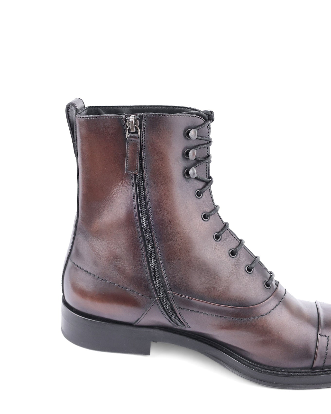 Berluti by Haider Ackermann FW17 Bergen Lace Shearling Boots | ELUXE STORE