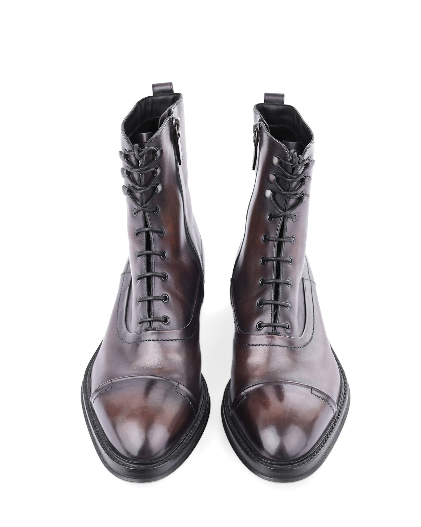 Berluti by Haider Ackermann FW17 Bergen Lace Shearling Boots | ELUXE STORE