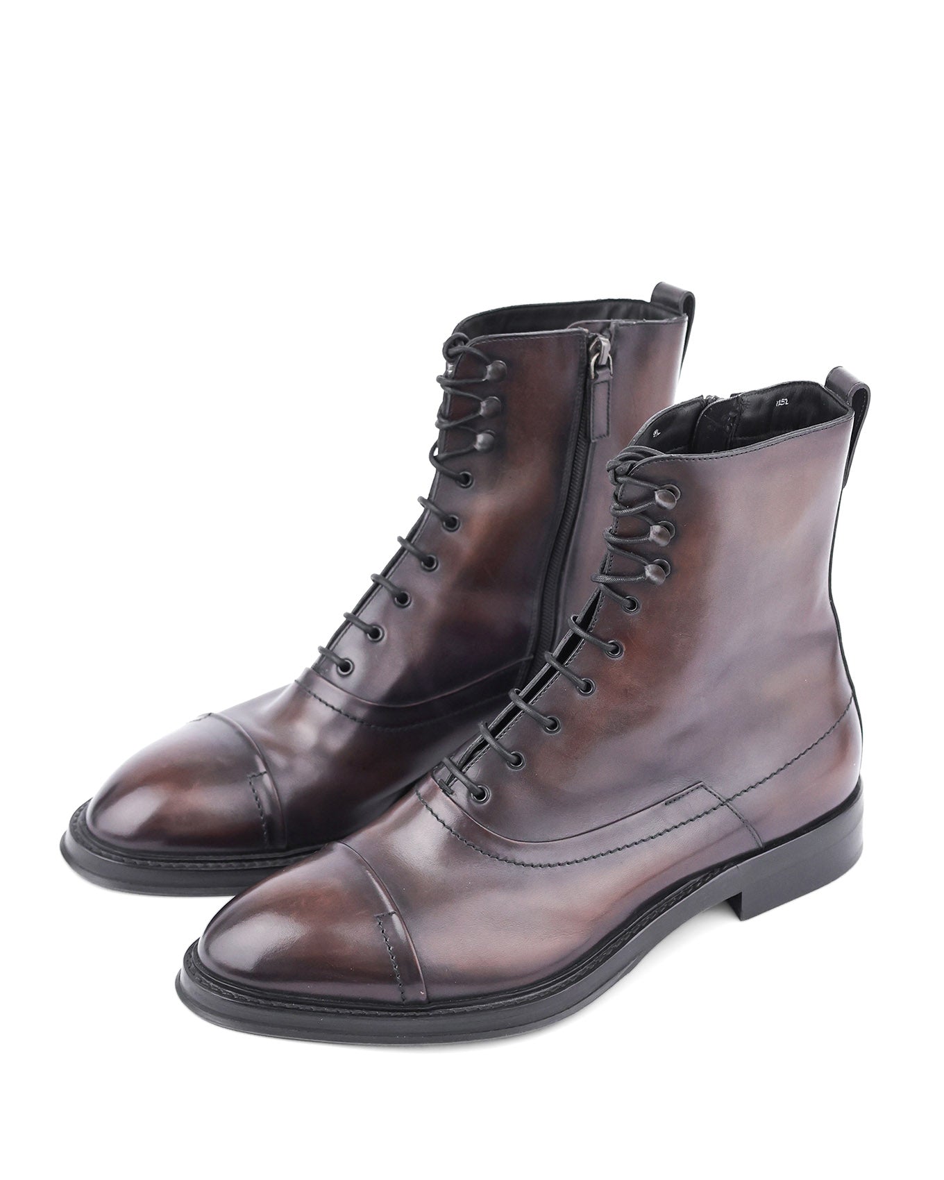 Berluti by Haider Ackermann FW17 Bergen Lace Shearling Boots | ELUXE STORE