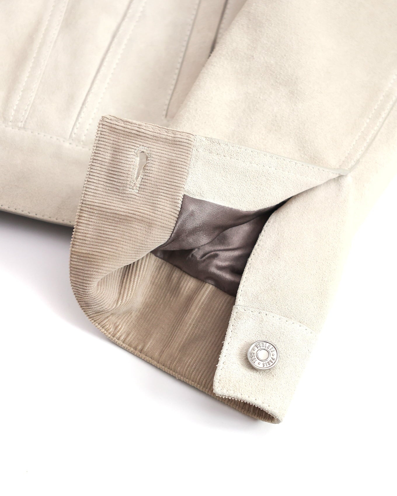 Berluti by Haider Ackermann FW17 Grey Suede Trucker Jacket | ELUXE STORE