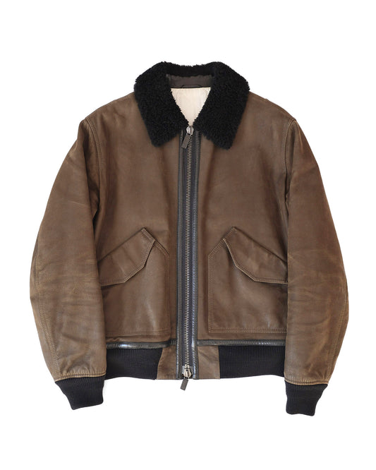 Berluti by Haider Ackermann FW17 Khaki Capsule Bomber Jacket | ELUXE STORE