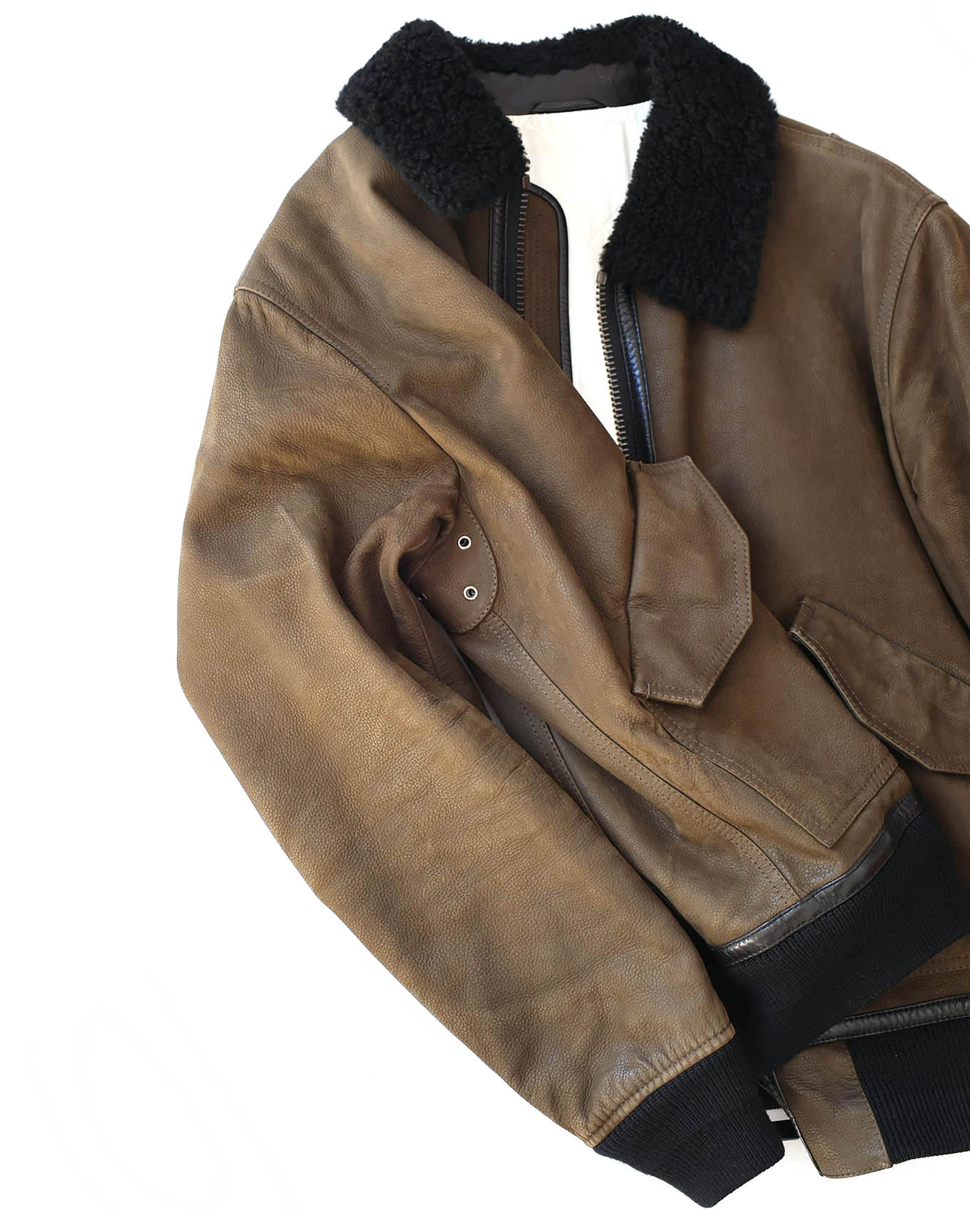 Berluti by Haider Ackermann FW17 Khaki Capsule Bomber Jacket | ELUXE STORE