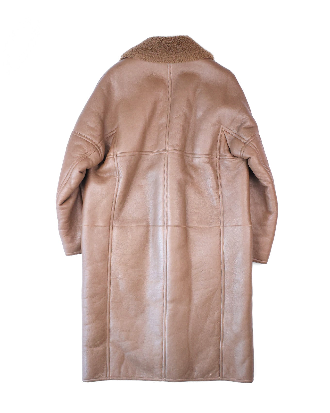 Berluti by Haider Ackermann FW18 Brown Shearling Runway Coat | ELUXE STORE