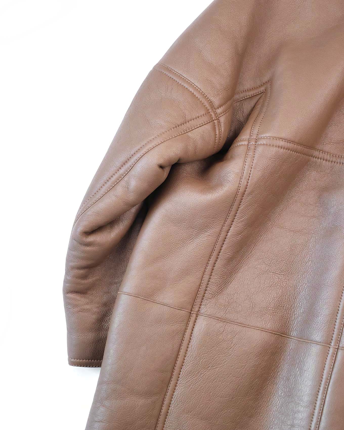 Berluti by Haider Ackermann FW18 Brown Shearling Runway Coat