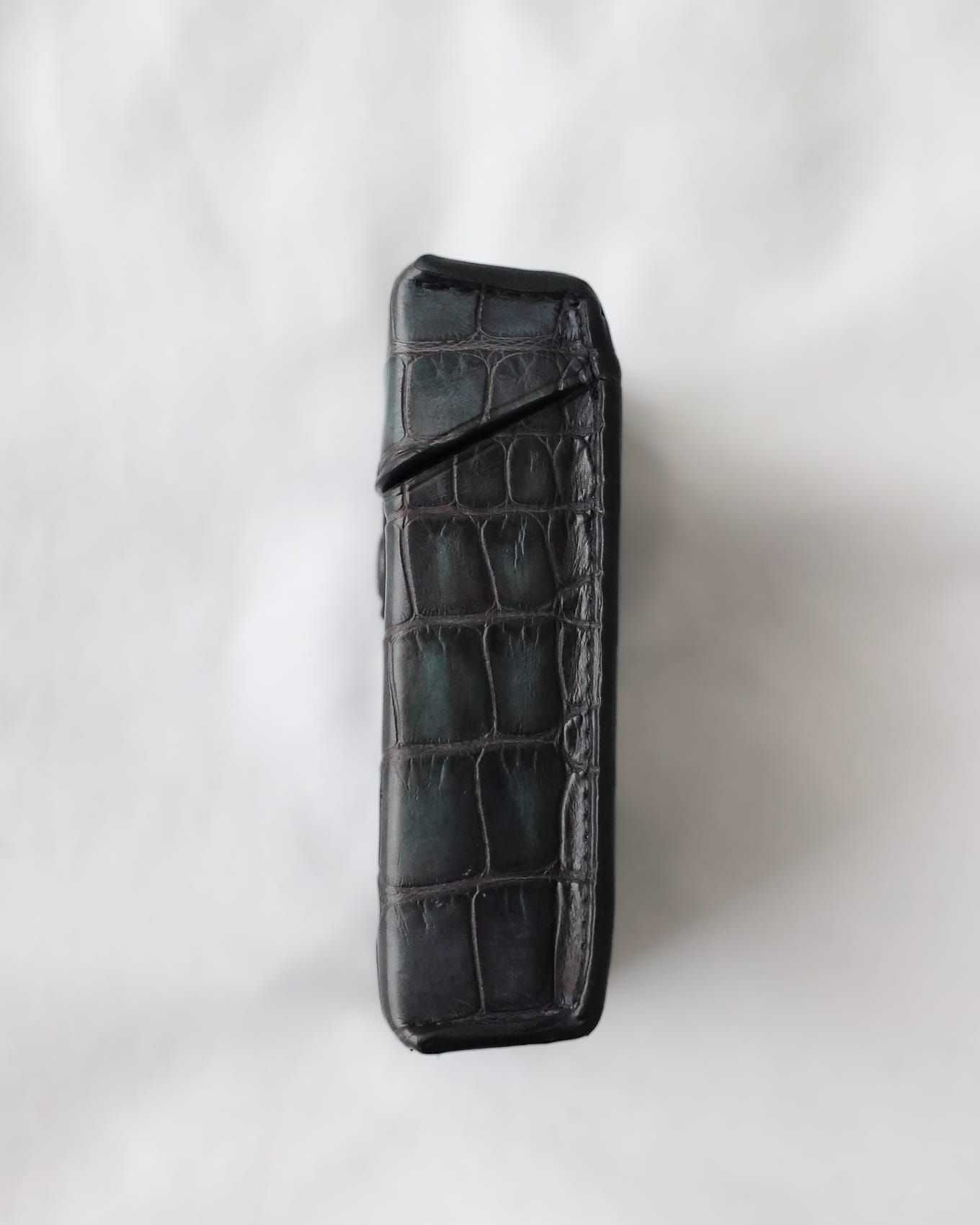 Berluti by Haider Ackermann Fall Winter 2017 Dark Green Alligator Cigarette Box Holder Prototype | Eluxe Store