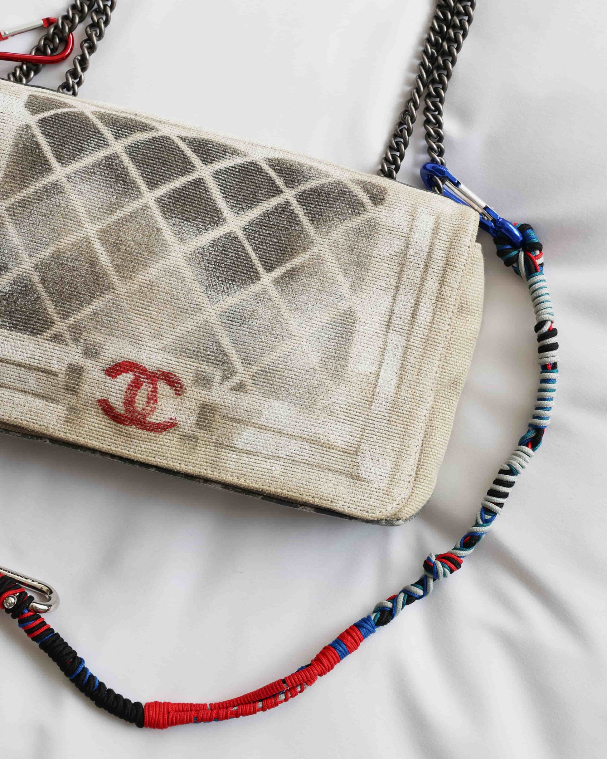 Eluxe Store Chanel Spring Summer 2014 Graffiti Artclass Trompe L'oeil Canvas Boy Bag