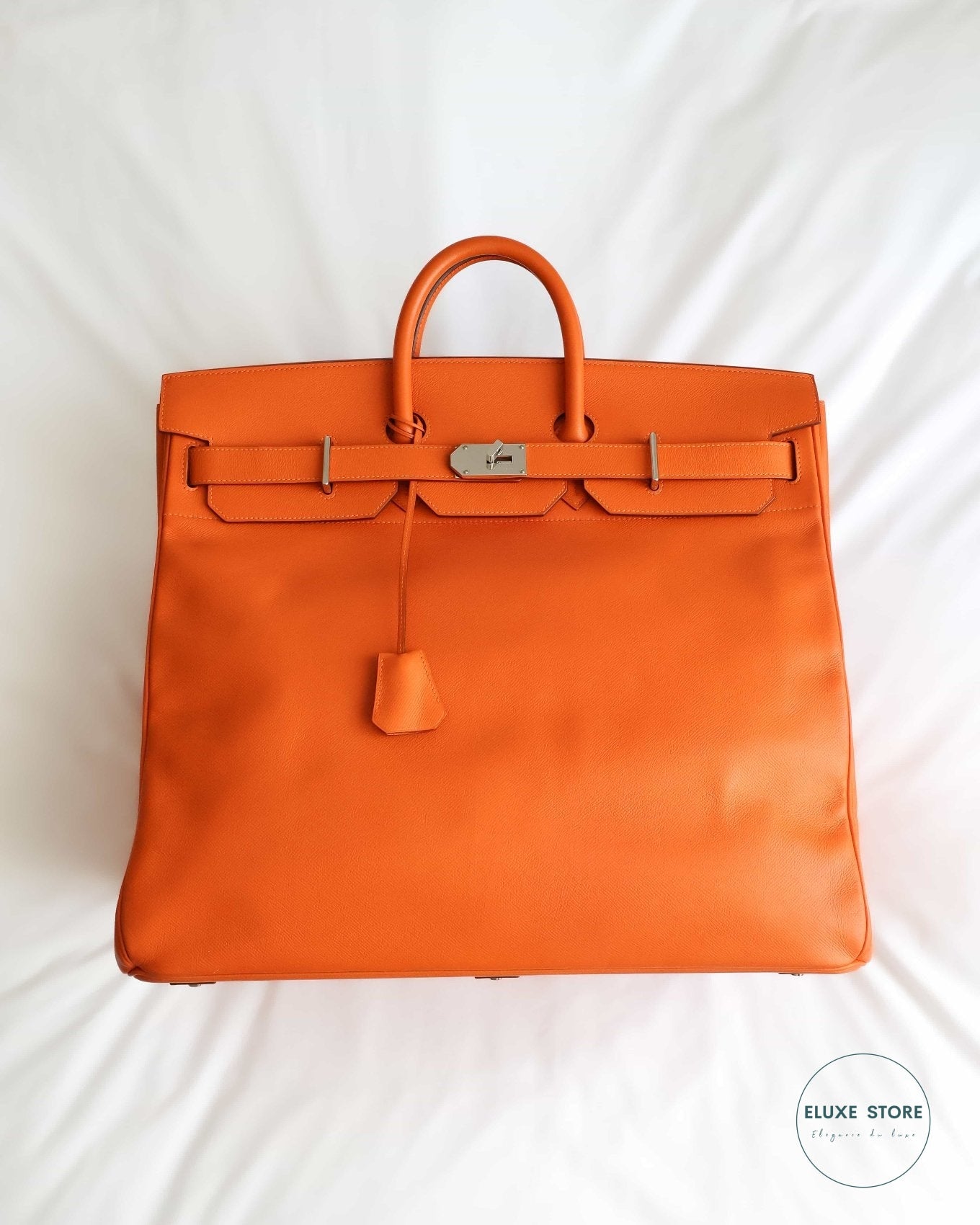 Hermès Birkin HAC Haut à Courroies 50 Orange Epsom from 2009 M Square Stamp | ELUXE STORE | Shop pre-loved Hermes Bags Birkin, Kelly, Picotin, Constance and more