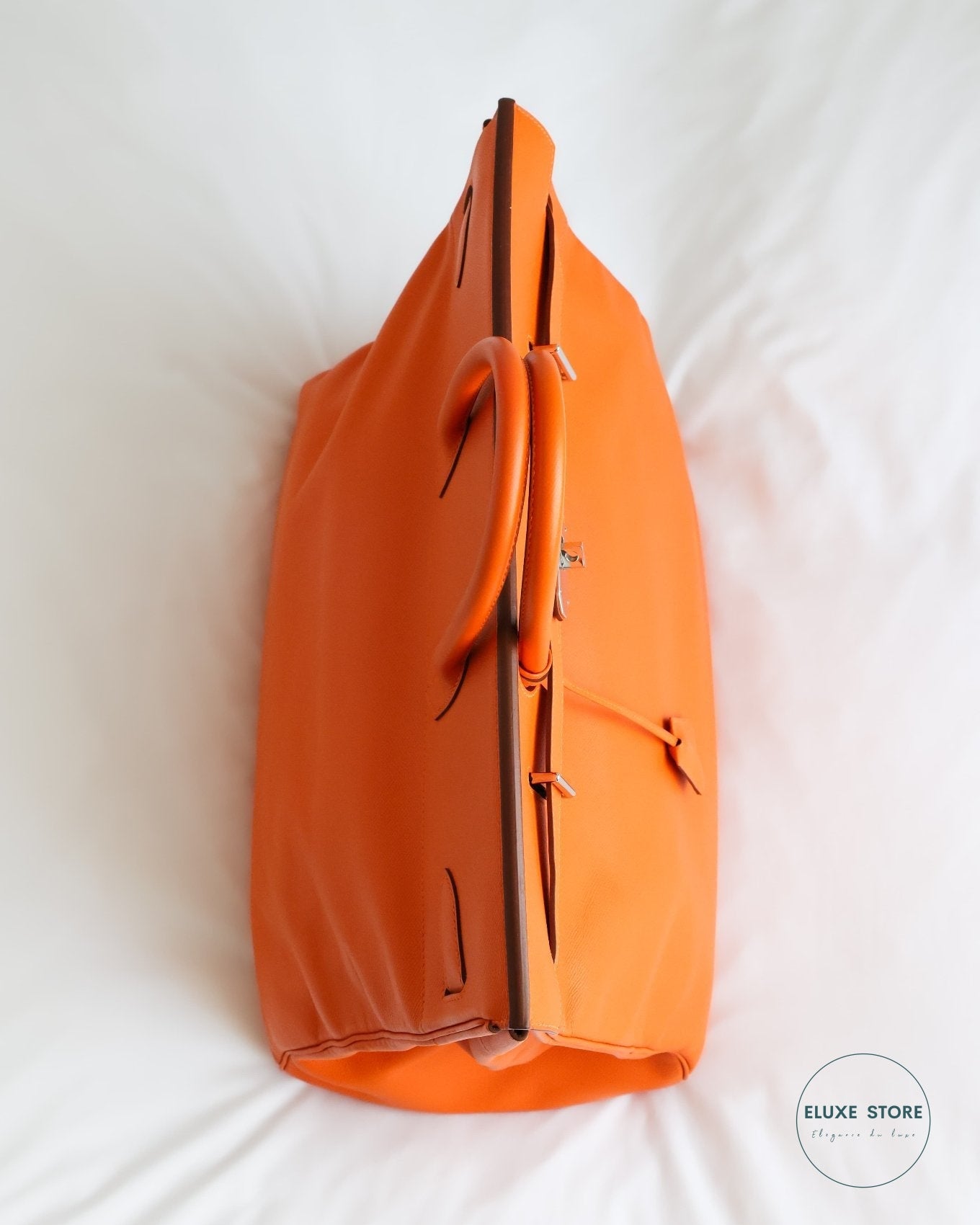 Hermès Birkin HAC Haut à Courroies 50 Orange Epsom from 2009 M Square Stamp | ELUXE STORE | Shop pre-loved Hermes Bags Birkin, Kelly, Picotin, Constance and more