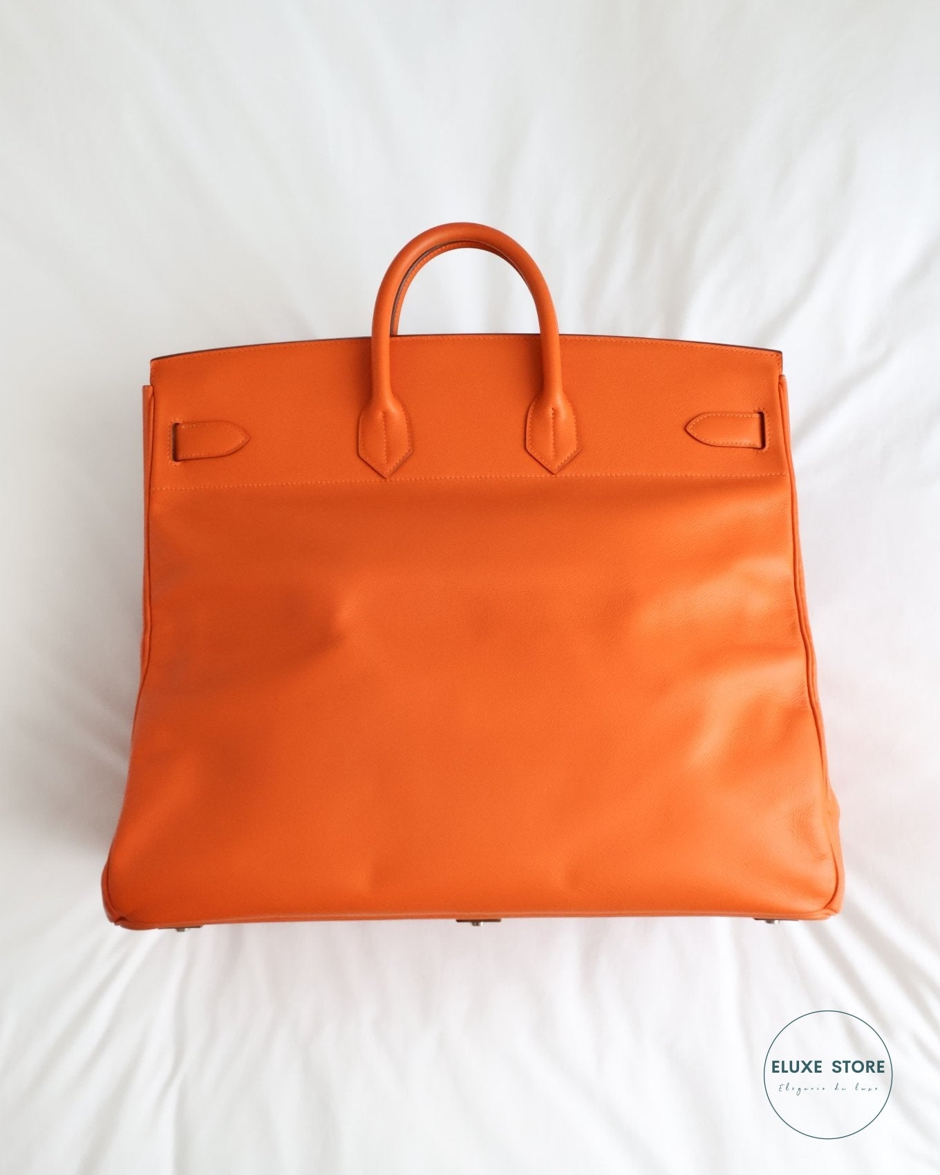 Hermès Birkin HAC Haut à Courroies 50 Orange Epsom from 2009 M Square Stamp | ELUXE STORE | Shop pre-loved Hermes Bags Birkin, Kelly, Picotin, Constance and more