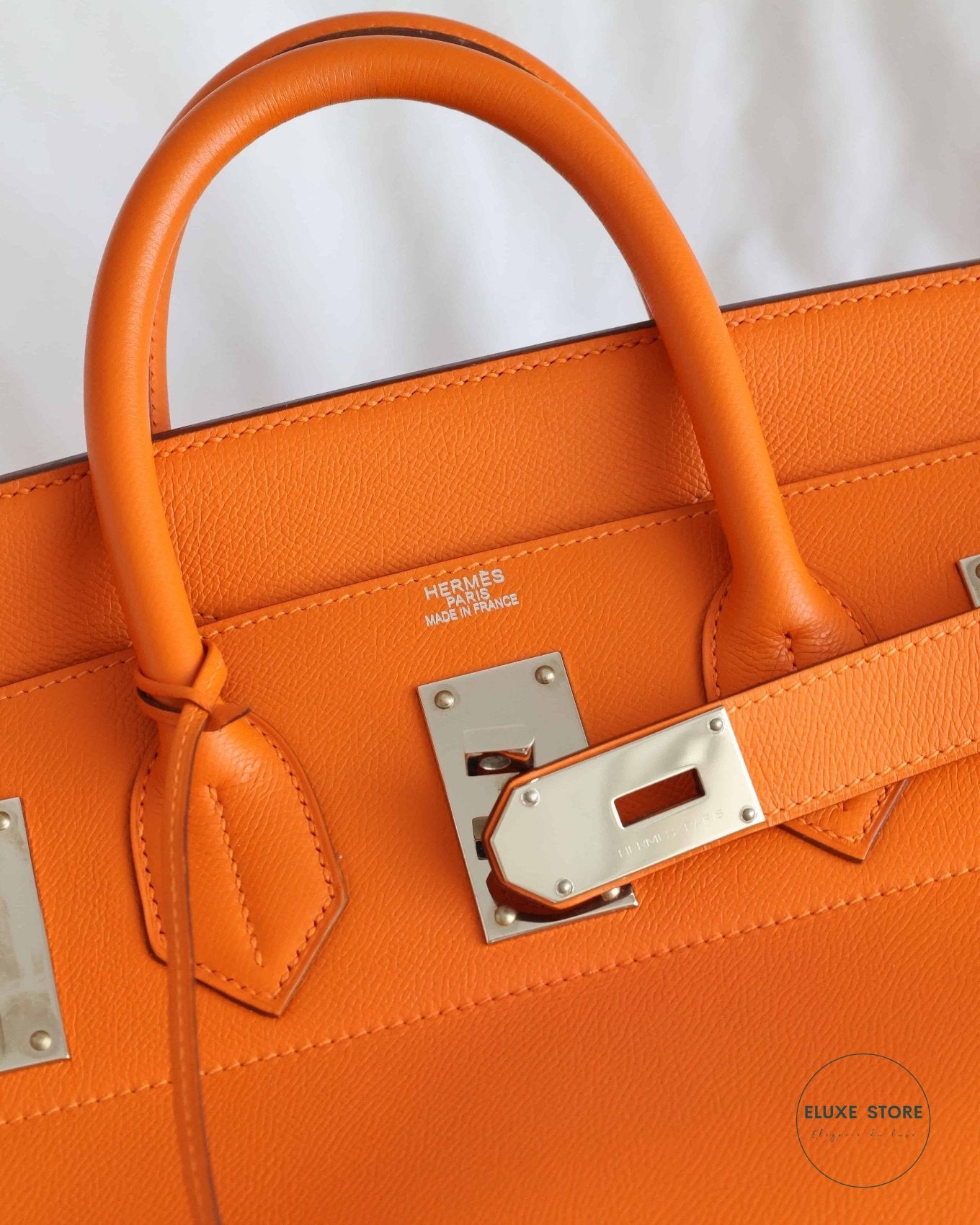 Hermès Birkin HAC Haut à Courroies 50 Orange Epsom from 2009 M Square Stamp | ELUXE STORE | Shop pre-loved Hermes Bags Birkin, Kelly, Picotin, Constance and more