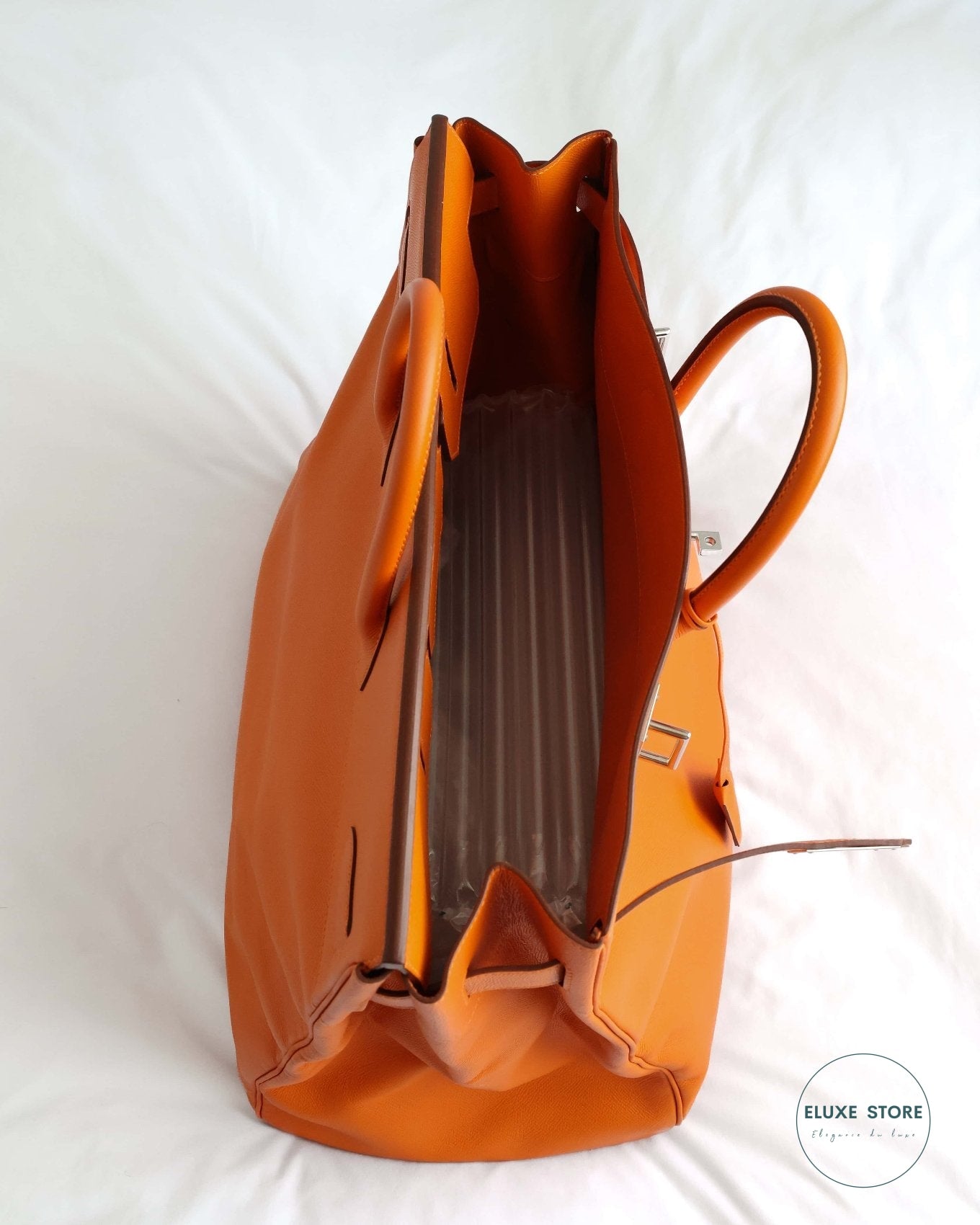 Hermès Birkin HAC Haut à Courroies 50 Orange Epsom from 2009 M Square Stamp | ELUXE STORE | Shop pre-loved Hermes Bags Birkin, Kelly, Picotin, Constance and more