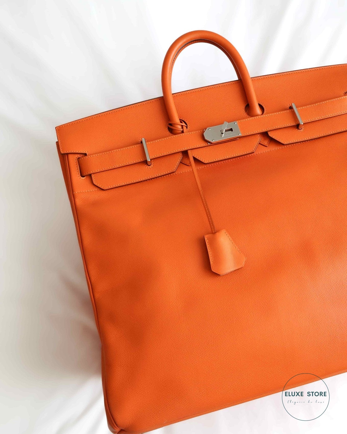 Hermès Birkin HAC Haut à Courroies 50 Orange Epsom from 2009 M Square Stamp | ELUXE STORE | Shop pre-loved Hermes Bags Birkin, Kelly, Picotin, Constance and more