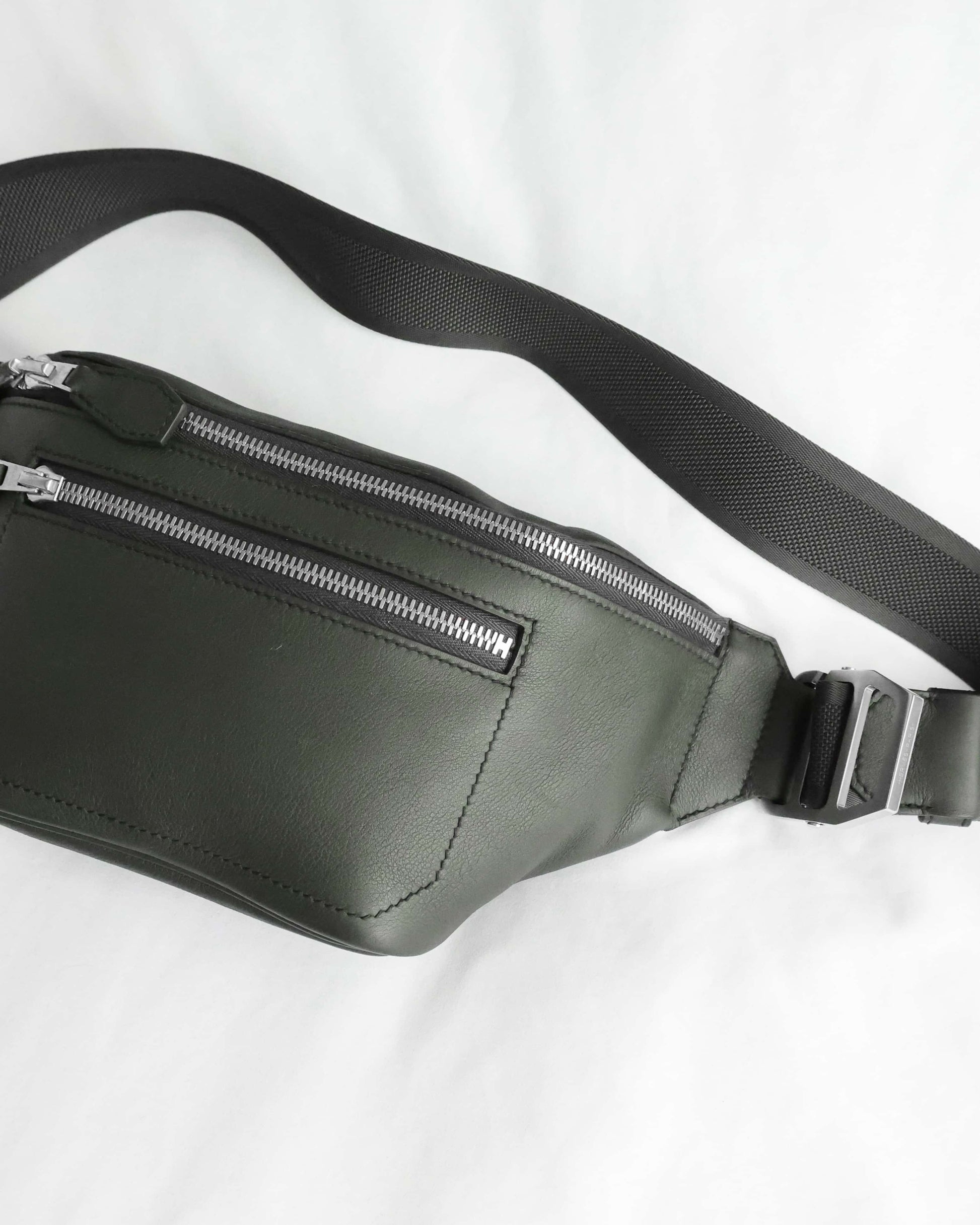 Hermès Mens 2017 Khaki Green Swift Cityslide Waistbag PM | ELUXE STORE | Shop pre-loved Hermes