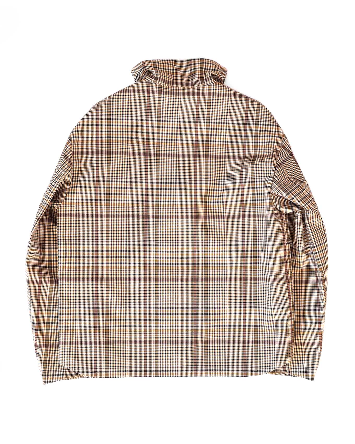 Hermès Mens FW21 Checkered Water Repellant Halfzip Jacket | ELUXE STORE