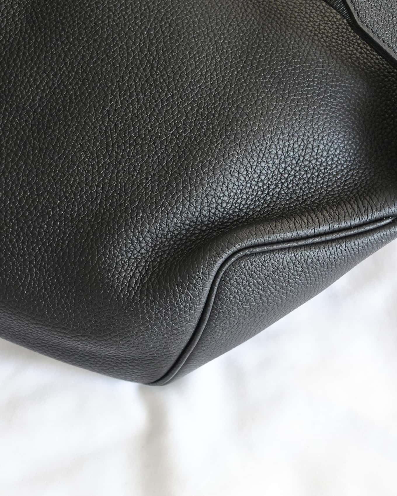 Hermès Mens FW 2020 Black Togo Cityslide Waistbag GM