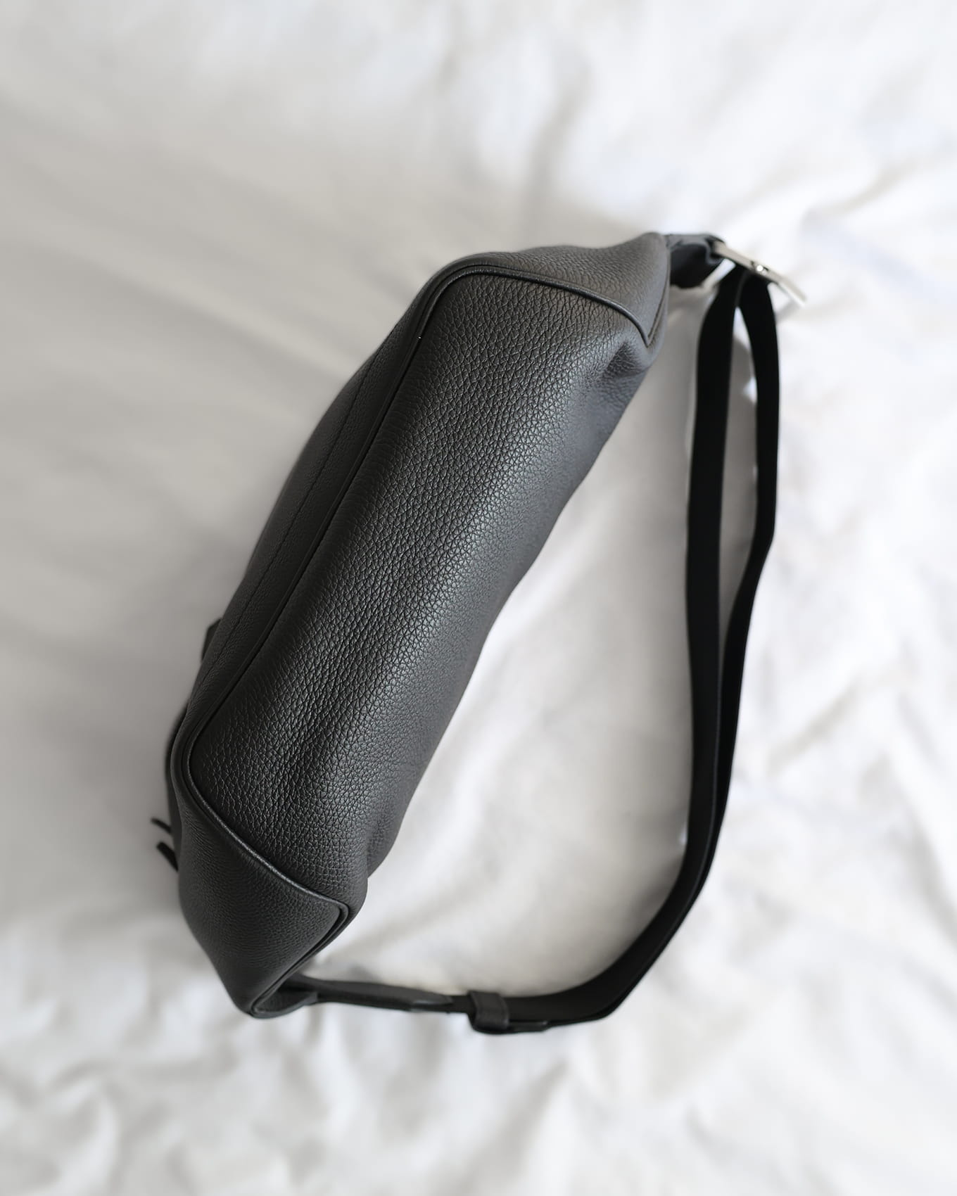 Hermès Mens FW 2020 Black Togo Cityslide Waistbag GM