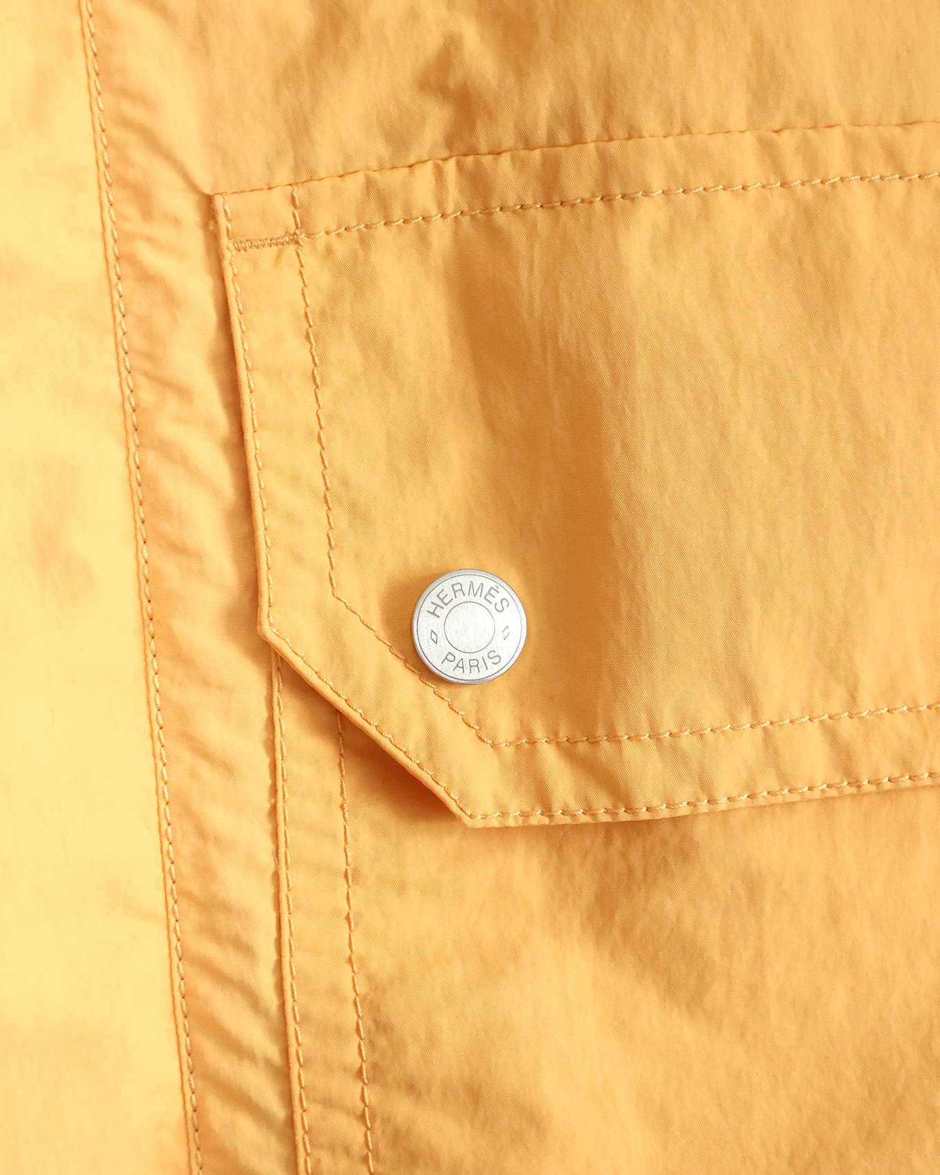 Hermès Mens SS23 Runway Orange Windbreaker Jacket | ELUXE STORE