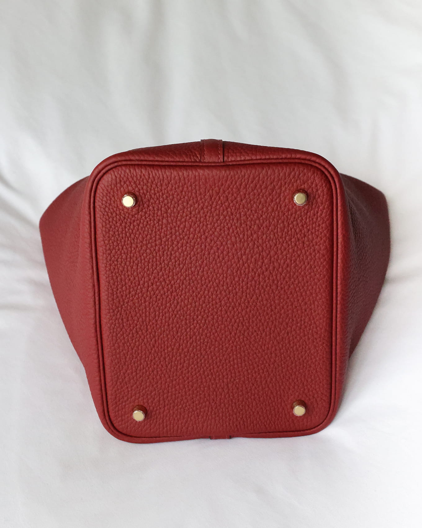 Buy Hermès Picotin Lock 22 Rouge H Clémence Full Set 2024 | ELUXE STORE