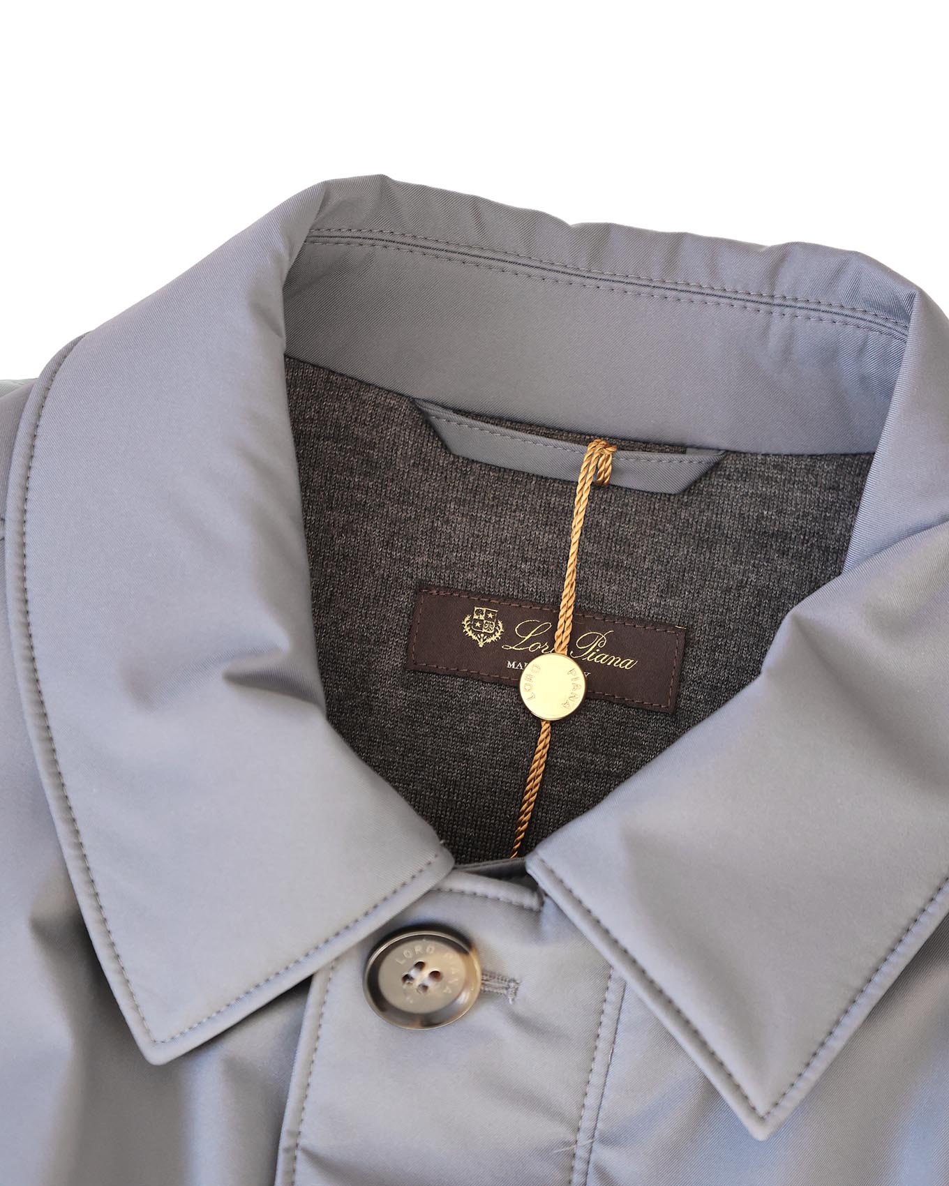 Loro Piana Grey Storm System Zip Up Jacket | ELUXE STORE
