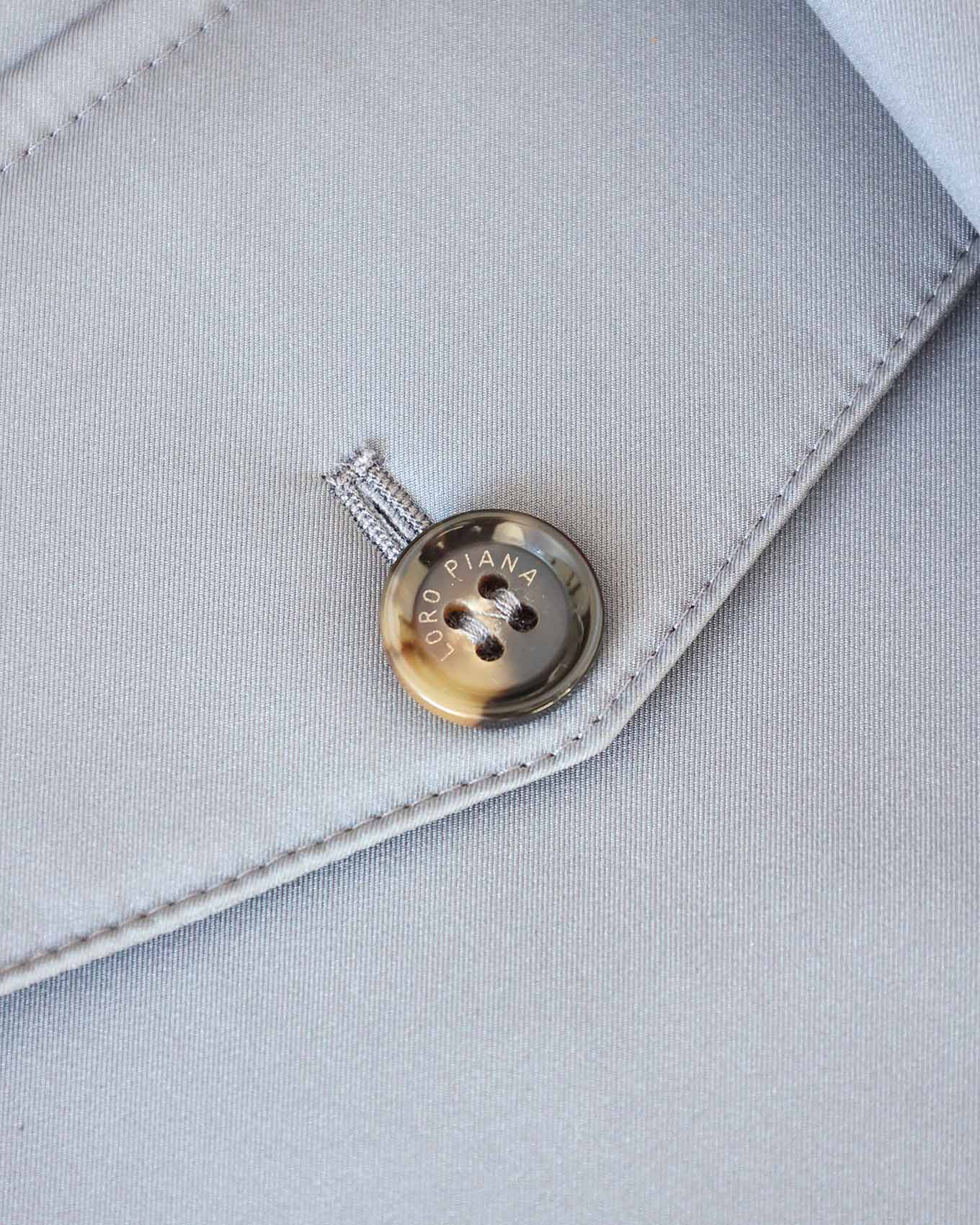 Loro Piana Grey Storm System Zip Up Jacket | ELUXE STORE