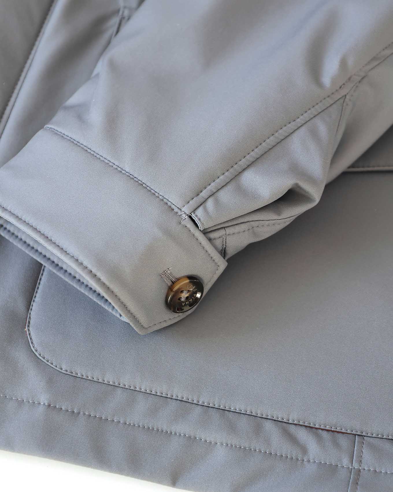 Loro Piana Grey Storm System Zip Up Jacket | ELUXE STORE