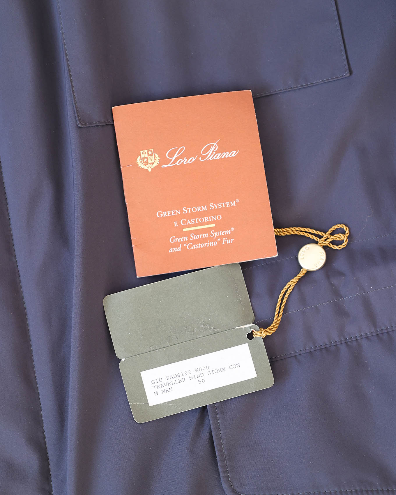 Loro Piana Blue Castorino Fur Lined Traveller Jacket | ELUXE STORE