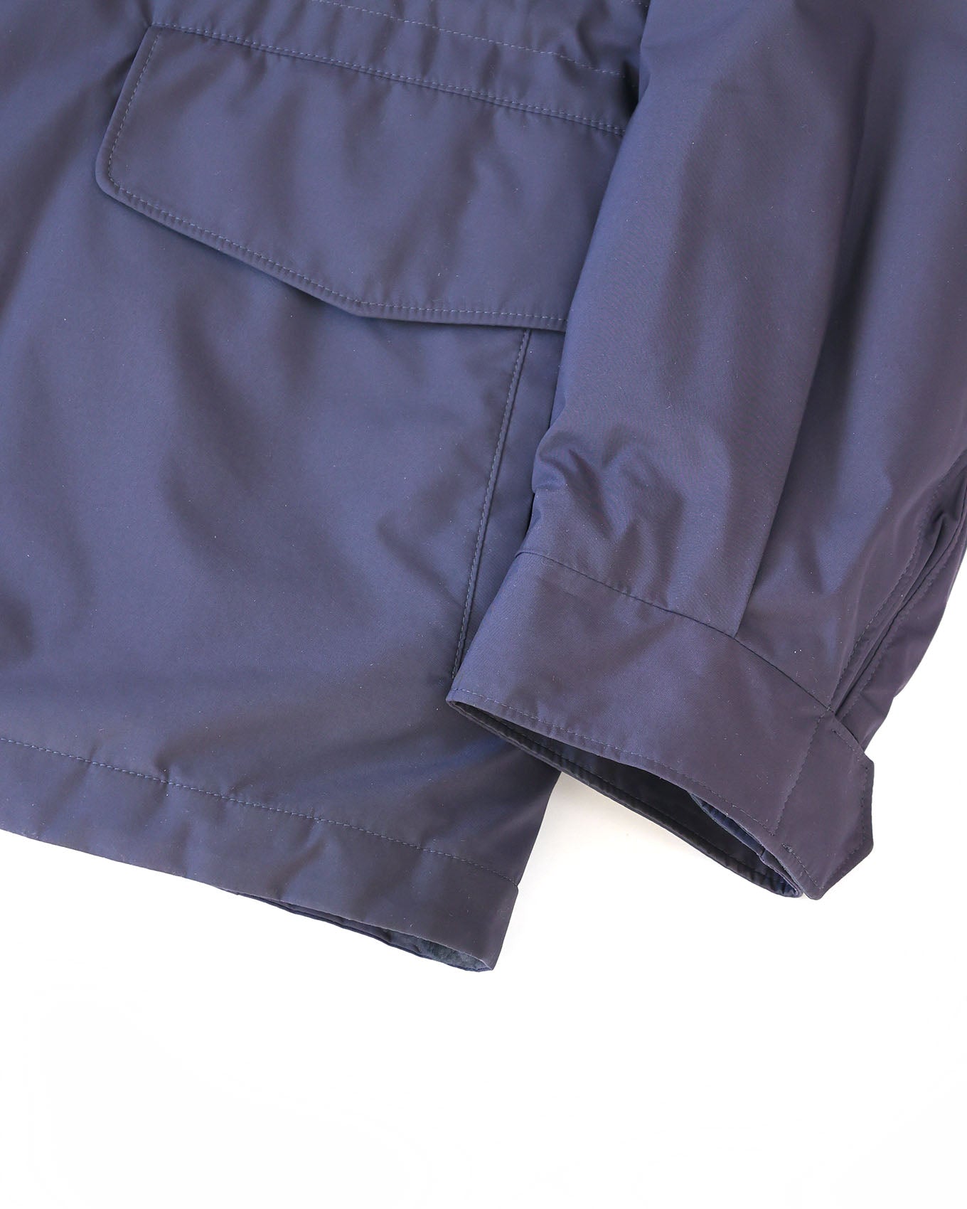 Loro Piana Blue Castorino Fur Lined Traveller Jacket | ELUXE STORE