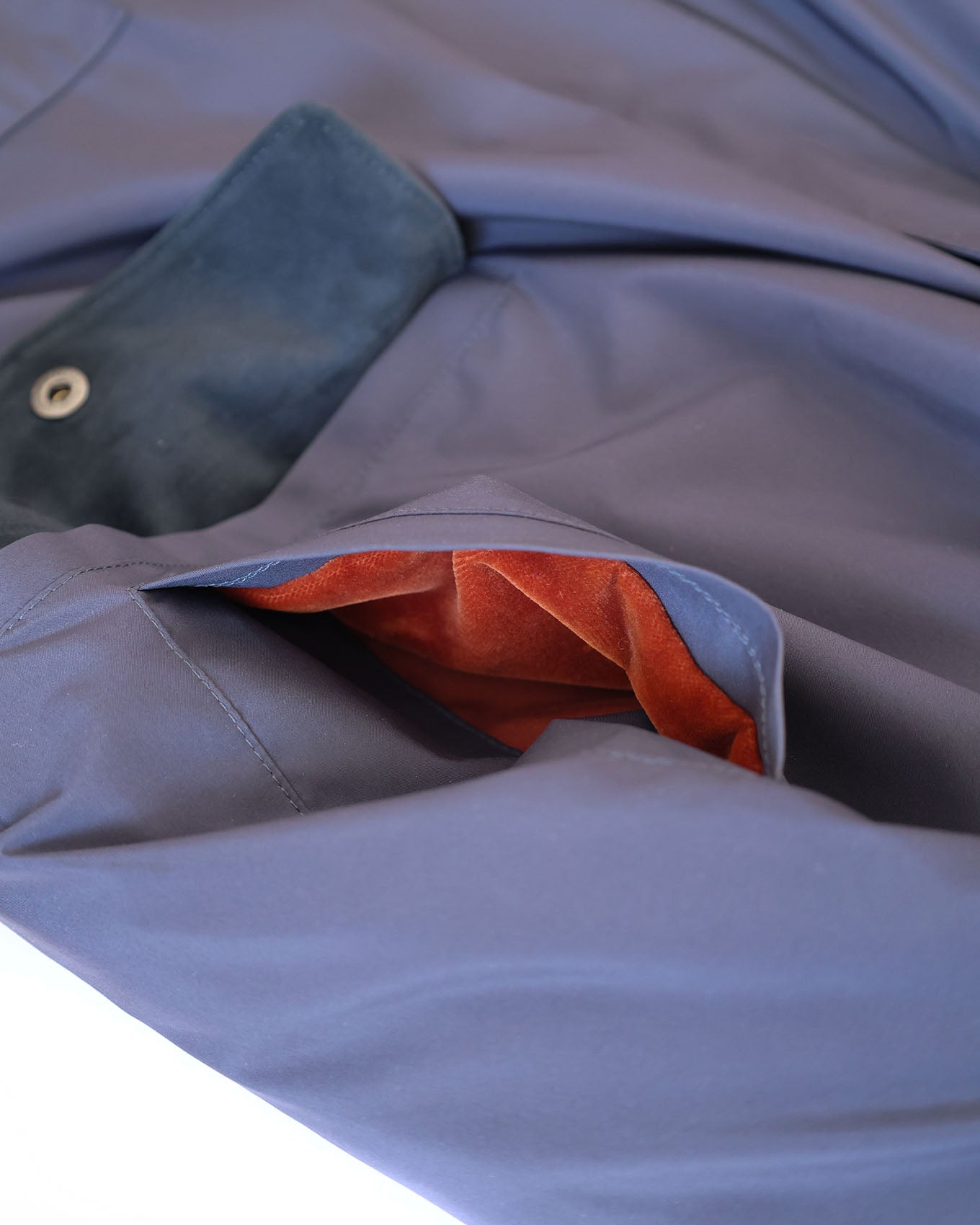 Loro Piana Blue Castorino Fur Lined Traveller Jacket | ELUXE STORE