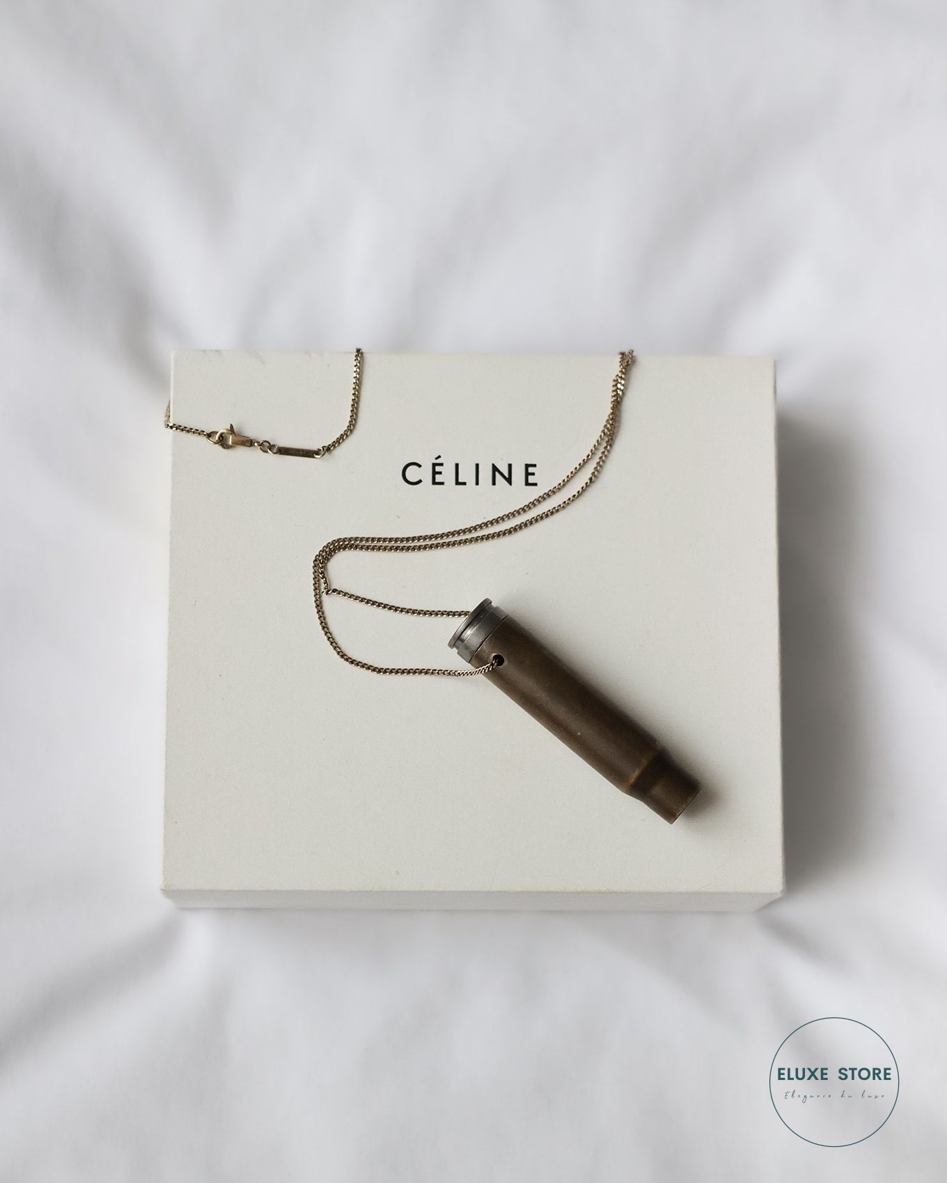 Old Céline by Phoebe Philo Era Bullet Shell Necklace Prototype | ELUXE STORE