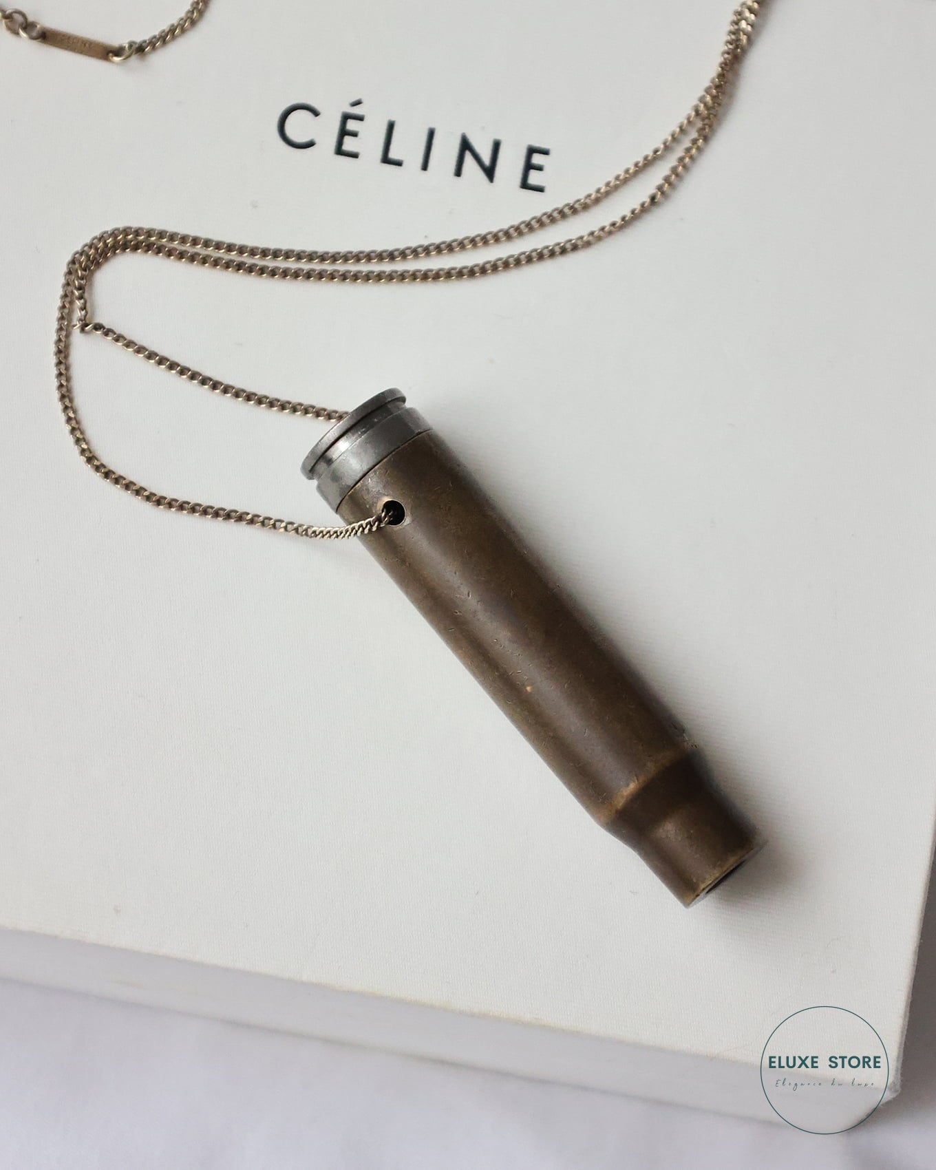 Old Céline by Phoebe Philo Era Bullet Shell Necklace Prototype | ELUXE STORE