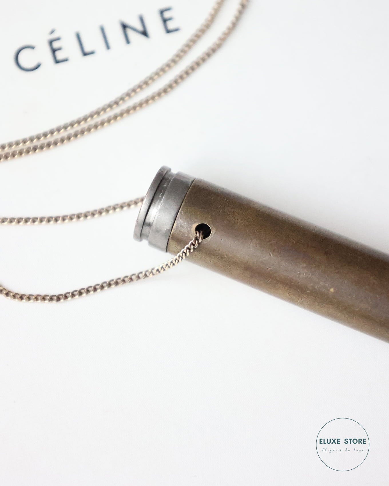Old Céline by Phoebe Philo Era Bullet Shell Necklace Prototype | ELUXE STORE