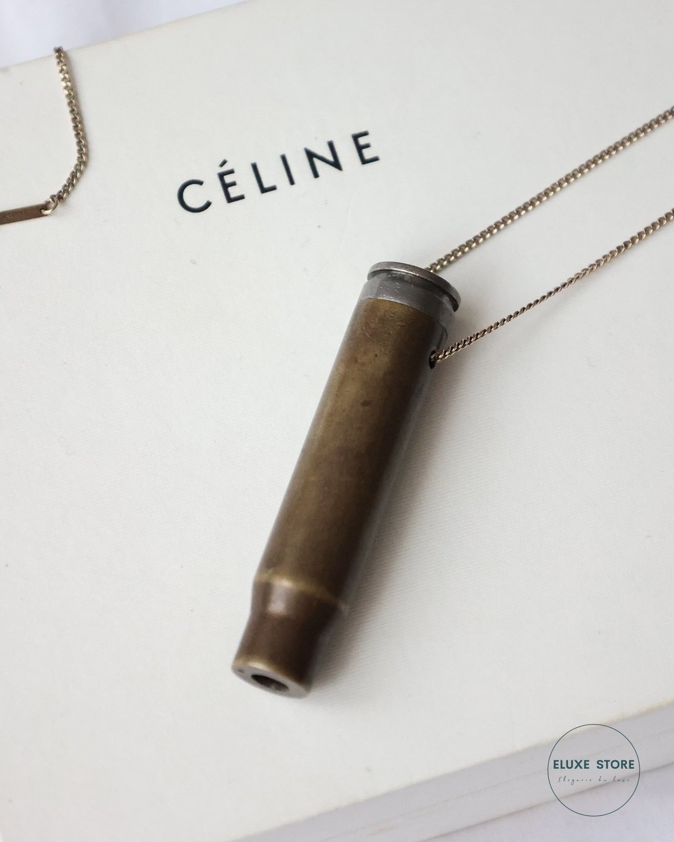Old Céline by Phoebe Philo Era Bullet Shell Necklace Prototype | ELUXE STORE