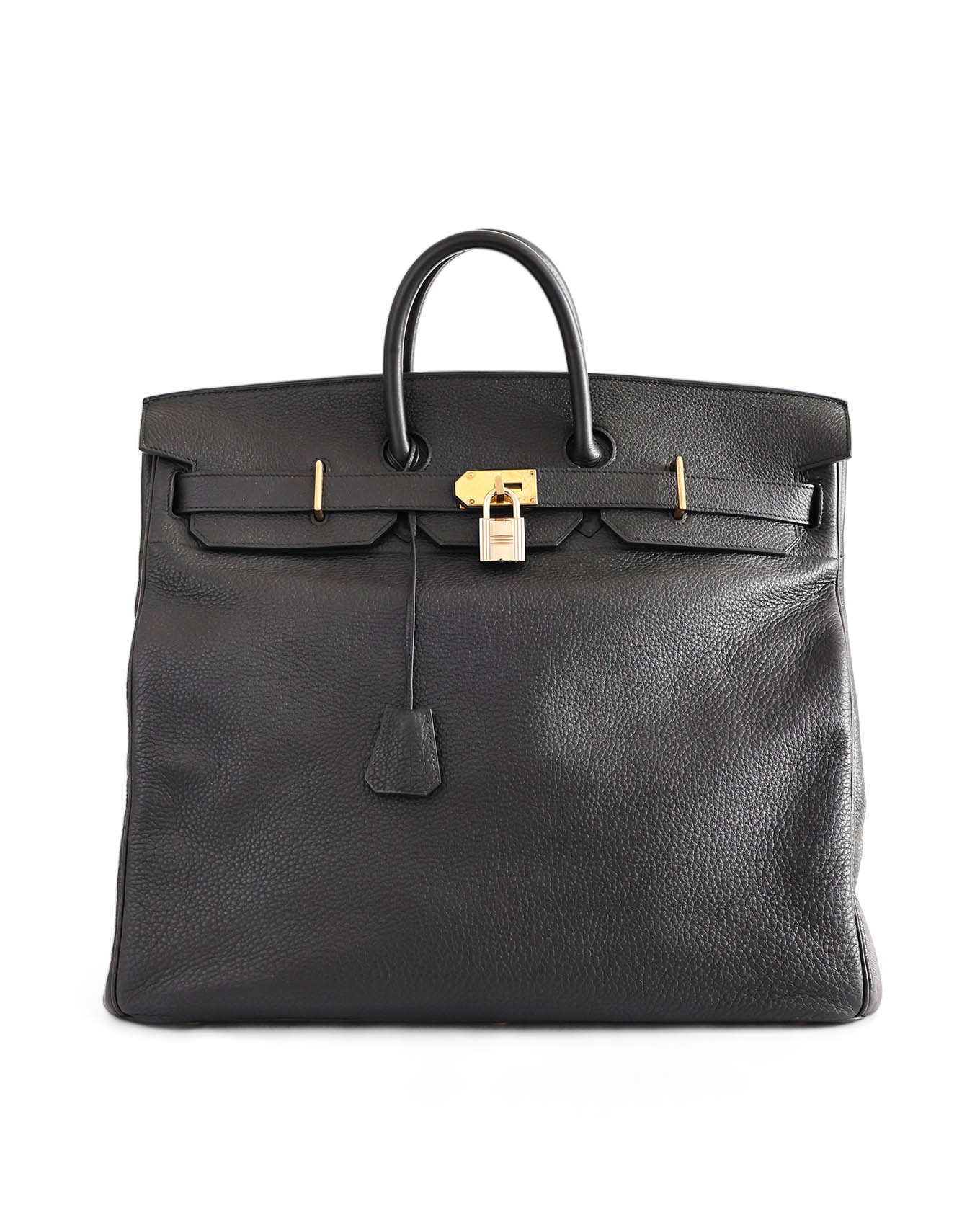 Hermès HAC Haut à Courroies 50 Black Togo 2009 | ELUXE STORE