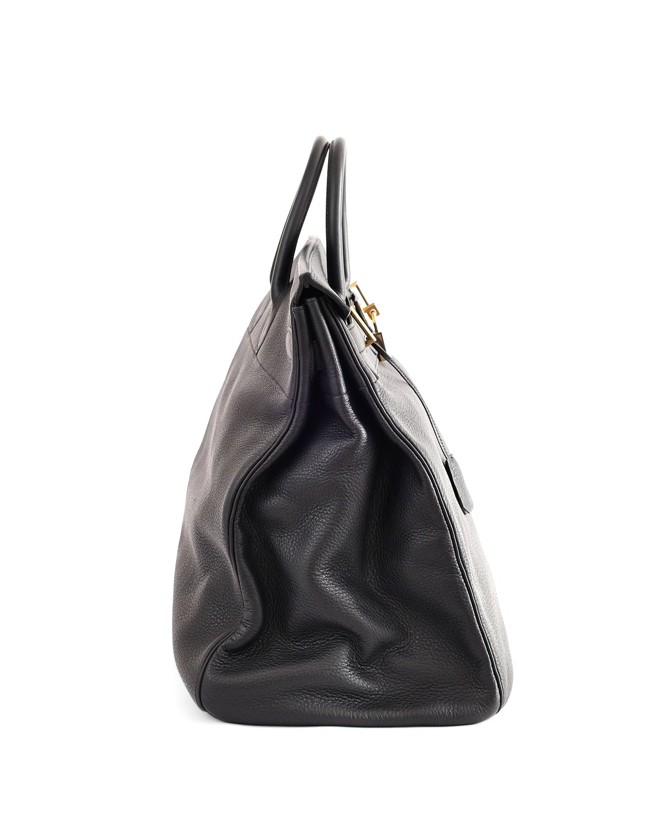 Hermès HAC Haut à Courroies 50 Black Togo 2009 | ELUXE STORE