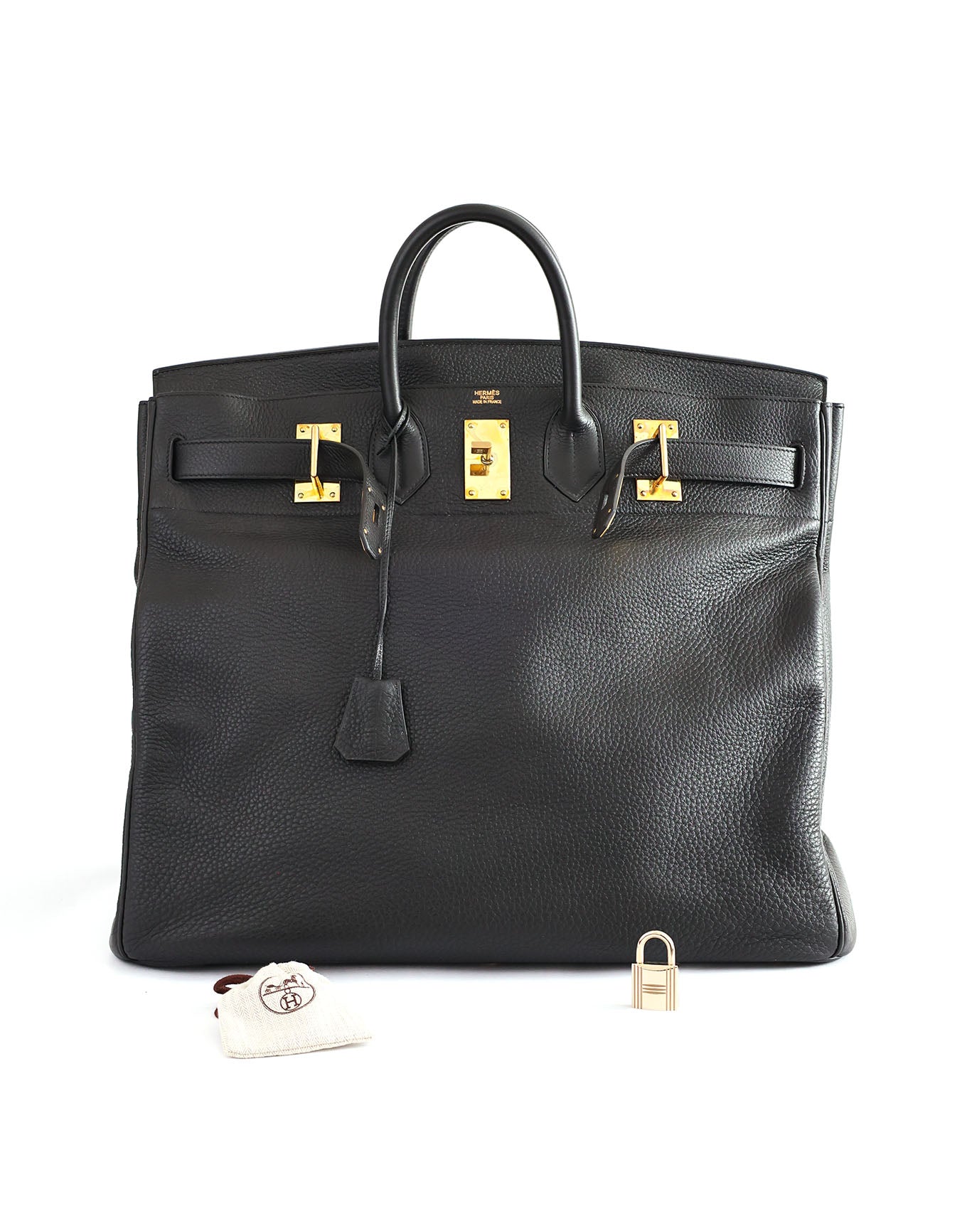 Hermès Birkin HAC Haut à Courroies 50 Black Togo 2009 | ELUXE STORE