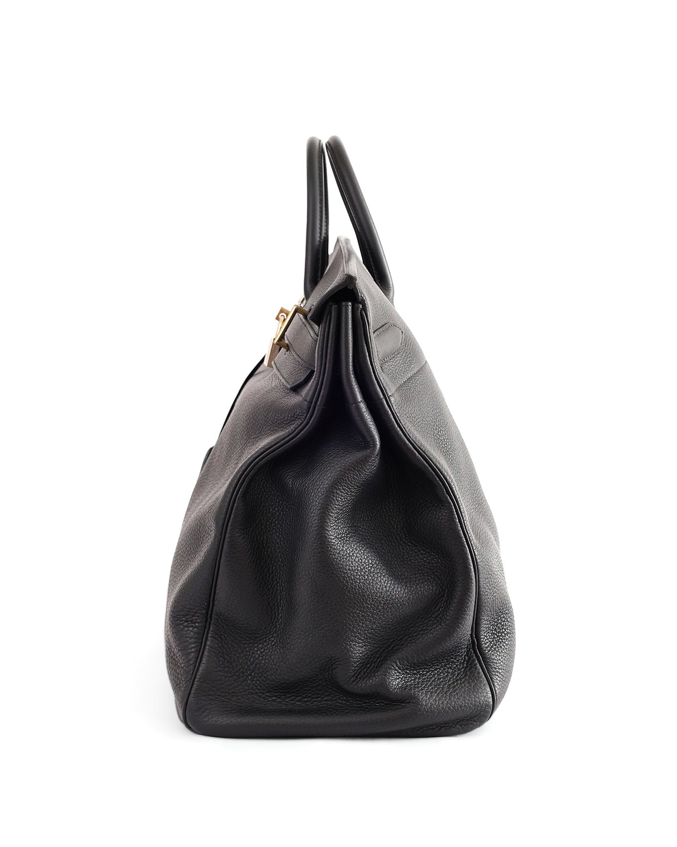 Hermès HAC Haut à Courroies 50 Black Togo 2009 | ELUXE STORE