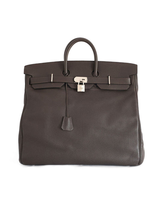 Hermès Birkin HAC 50 Ebony Togo 2010 front view