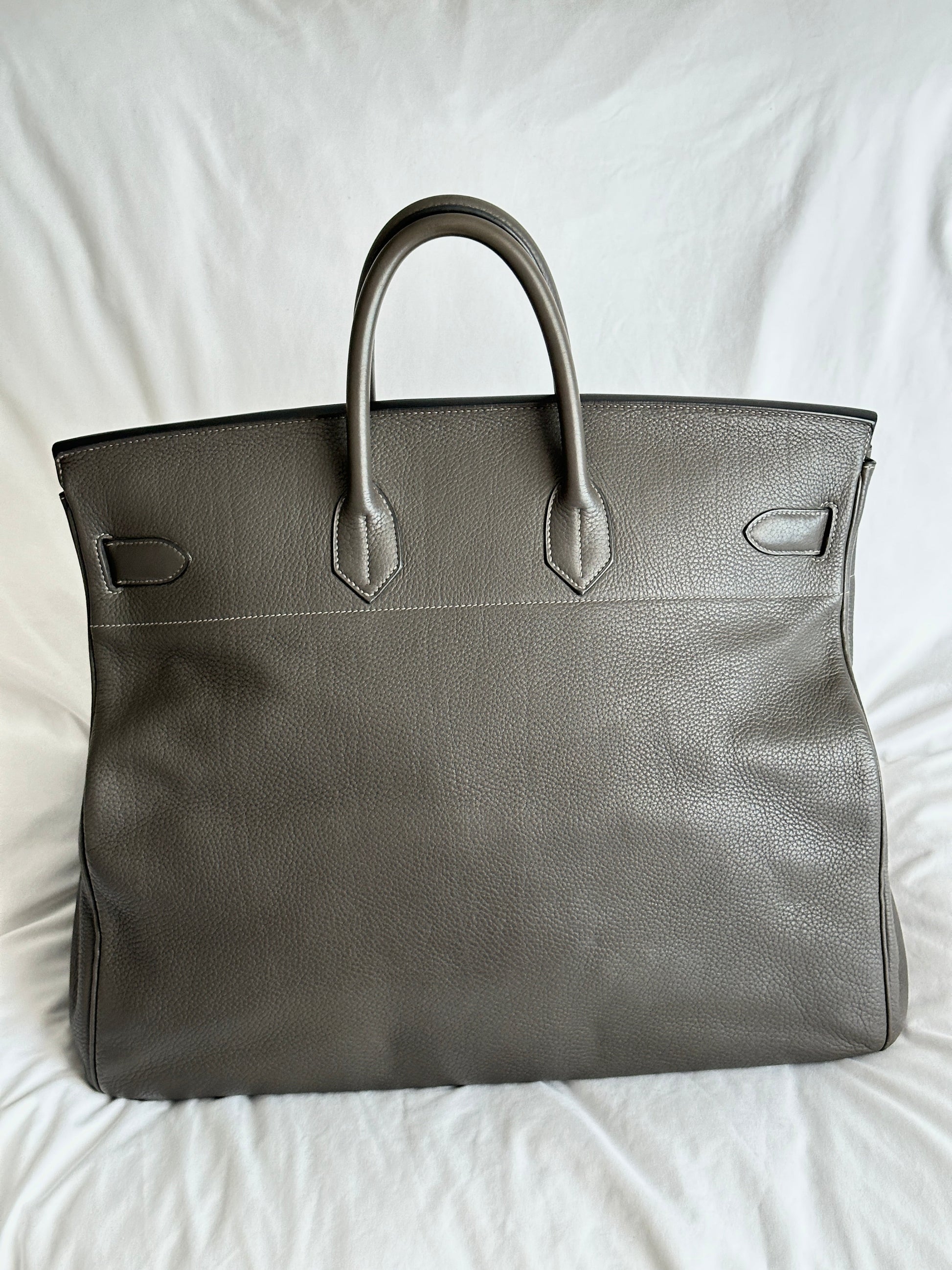 Hermès Birkin HAC Haut à Courroies 50 Gris Etain Togo from 2009 | ELUXE STORE
